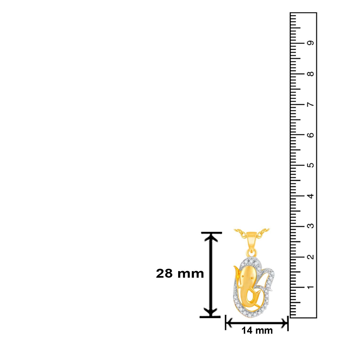 Siddhidhata Ganesha Om Unisex CZ Pendant