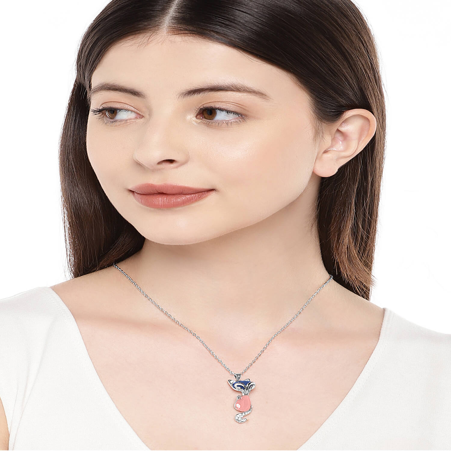 Glorious Crystal Cat Pendant