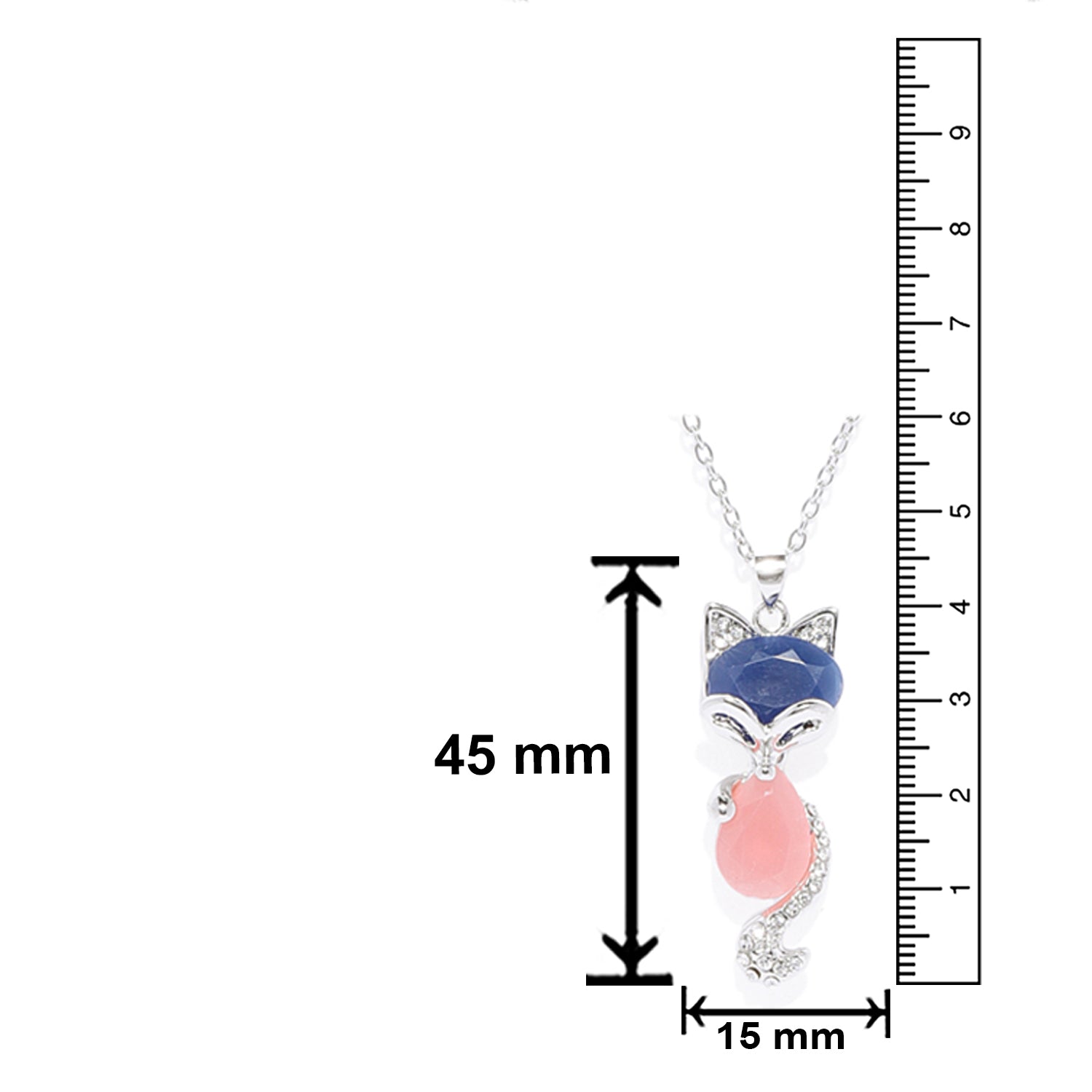 Glorious Crystal Cat Pendant