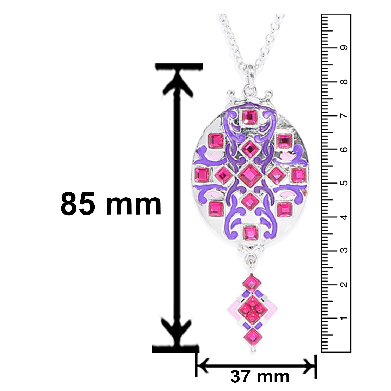 Glamorous Multicolour Meenakari Crystal Pendant