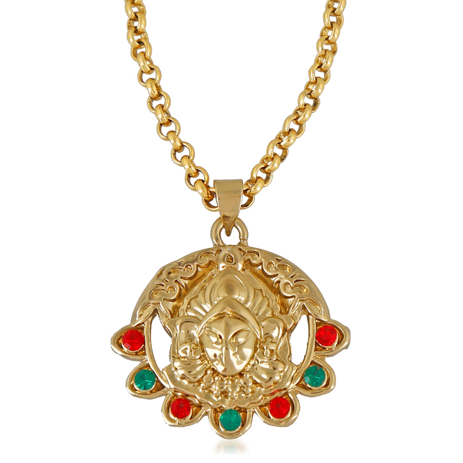 Auspicious Jai Ambe Mata Unisex crystal Pendant