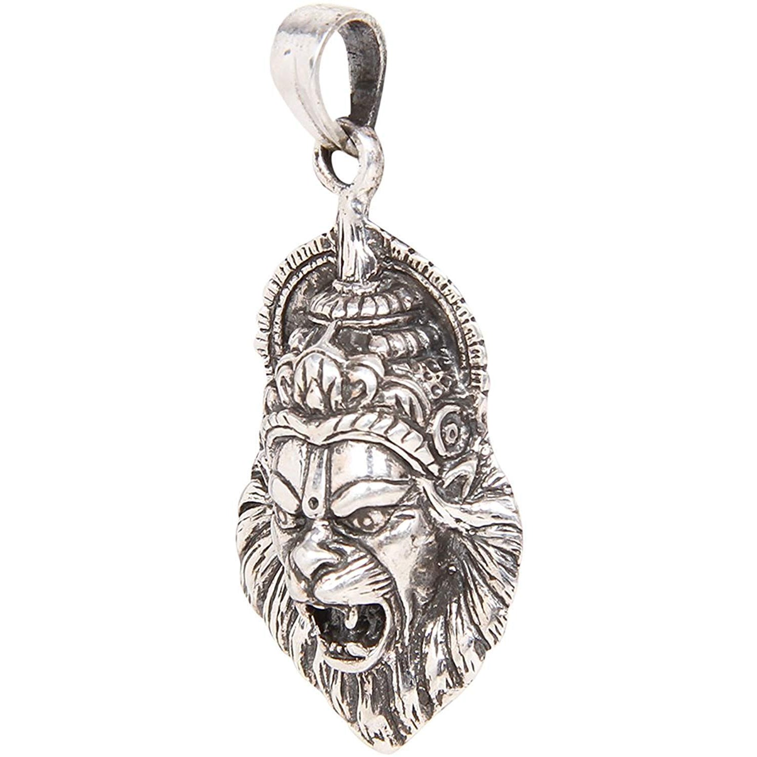 Oxidised Laxmi Narasimha Swamy Unisex Pendant without Chain