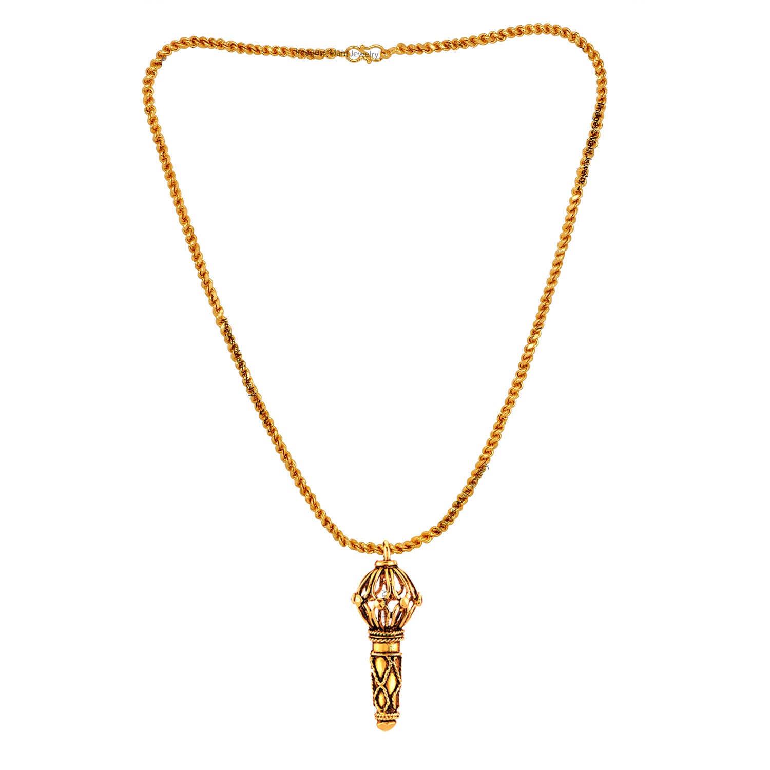 Lord Hanuman Gada Religious Pendant with 20 Inch Chain
