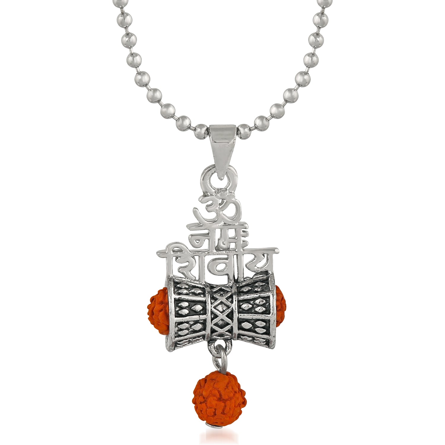 Lord Shiva Trishul Mahadev and Damru Religious Pendant