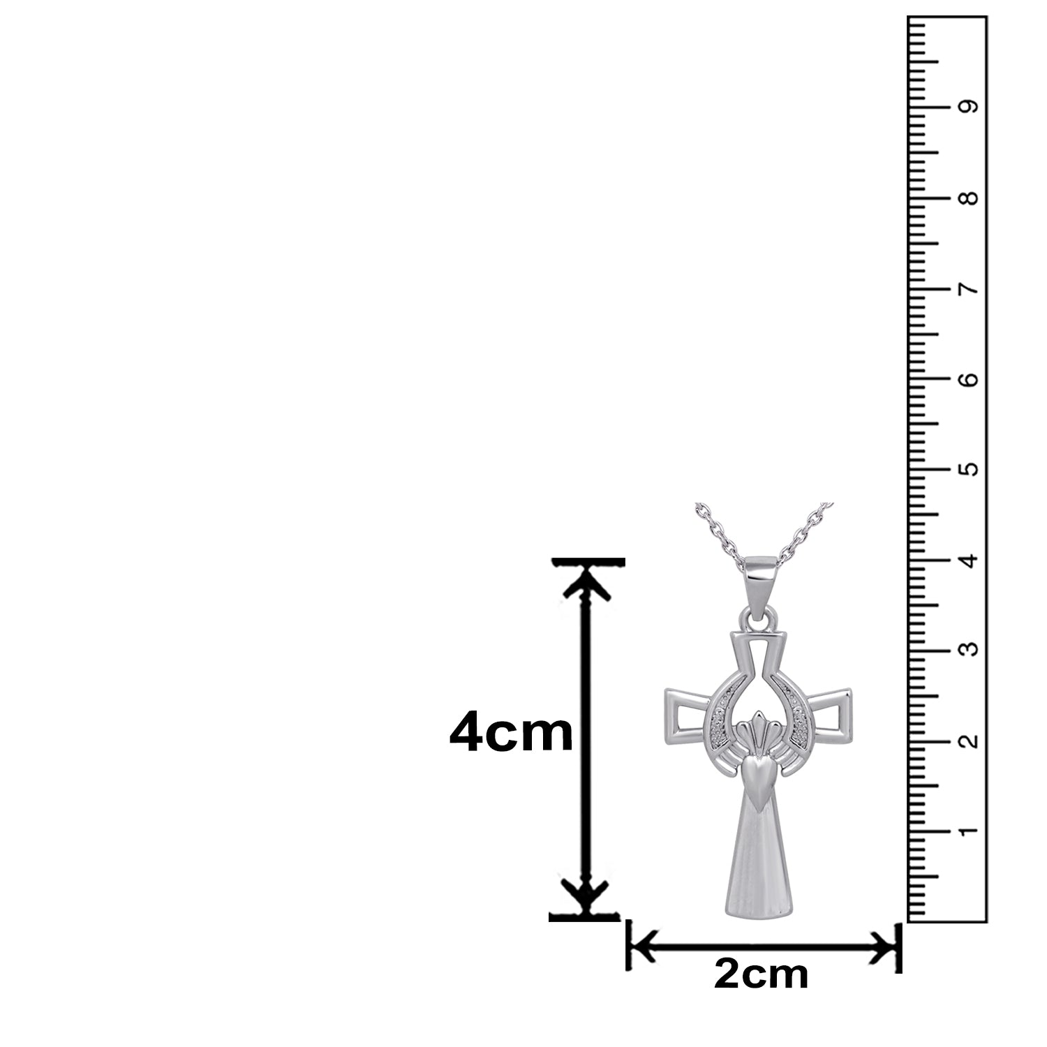 Rosegold Plated Infinity Cross Symbol Pendant Necklace