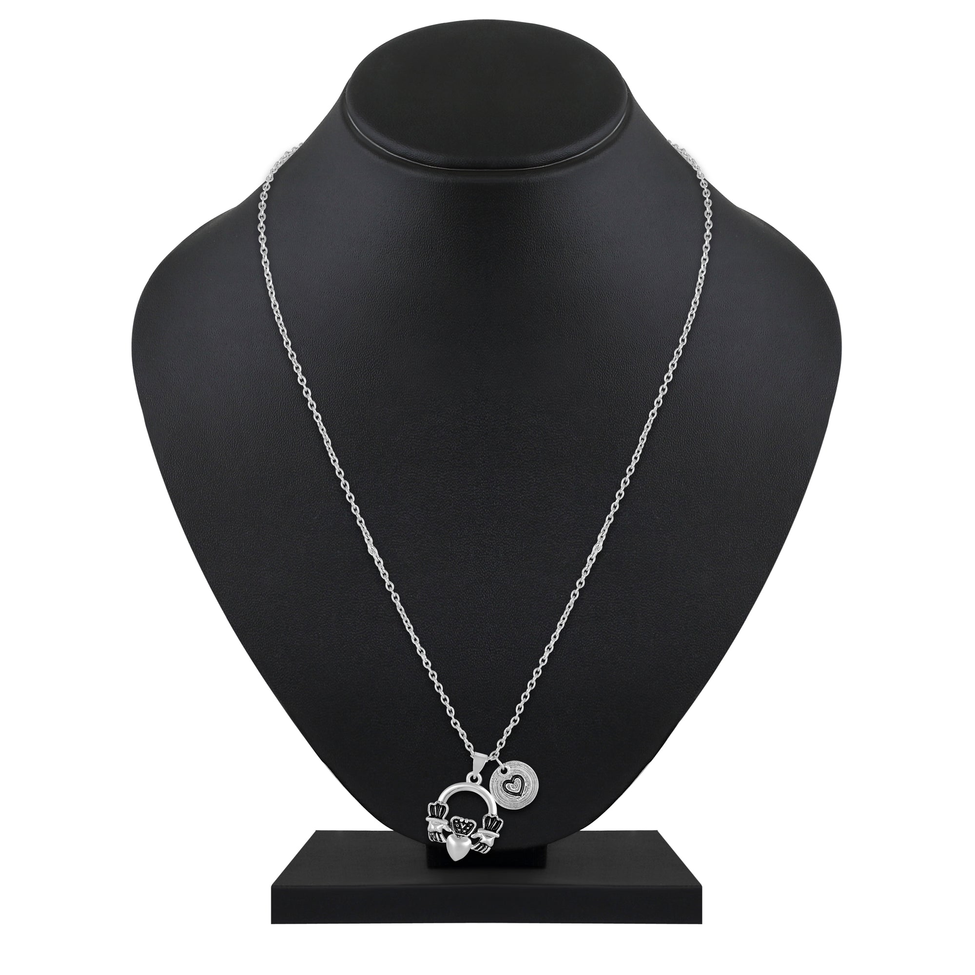 Oxidized Plated Cute Trendy Small Elephant Pendant with Chain