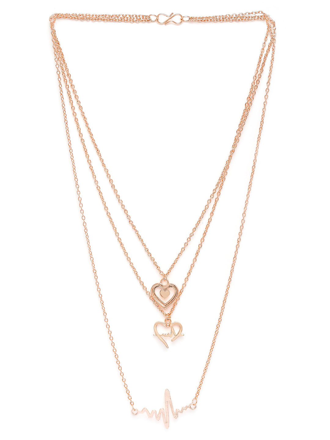 Stylish Fashionable Multilayer Chain Charm Pendants Necklace