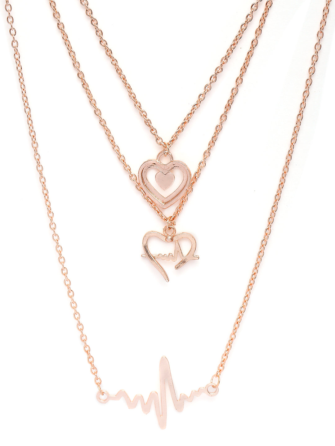 Stylish Fashionable Multilayer Chain Charm Pendants Necklace