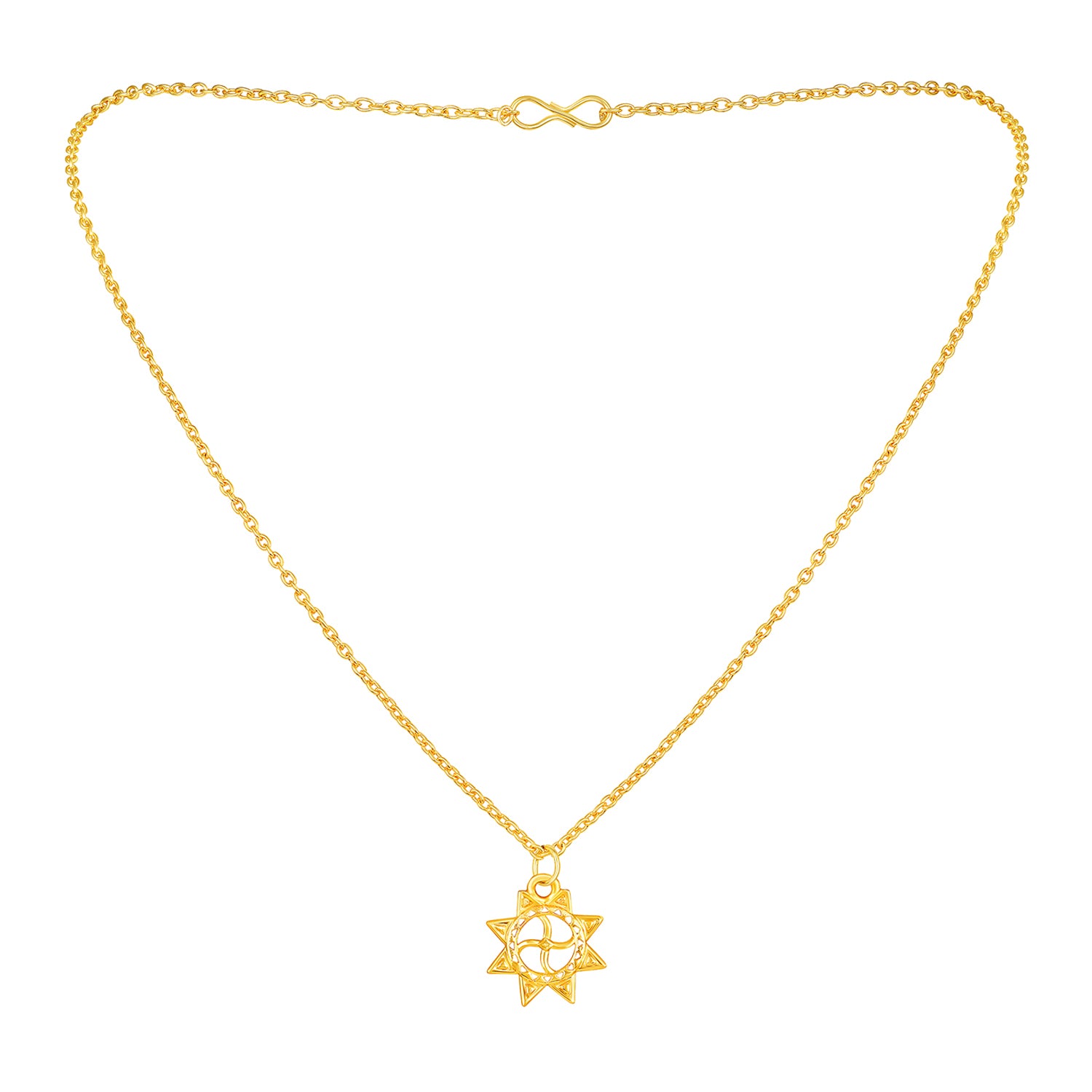 Trishul Shaped Pendant with Chain