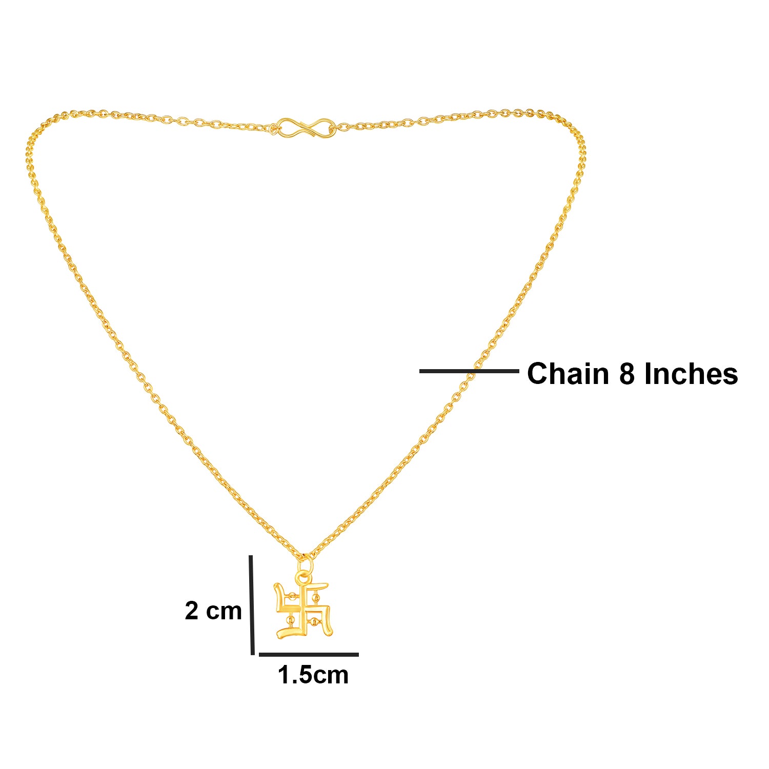 Trishul Shaped Pendant with Chain