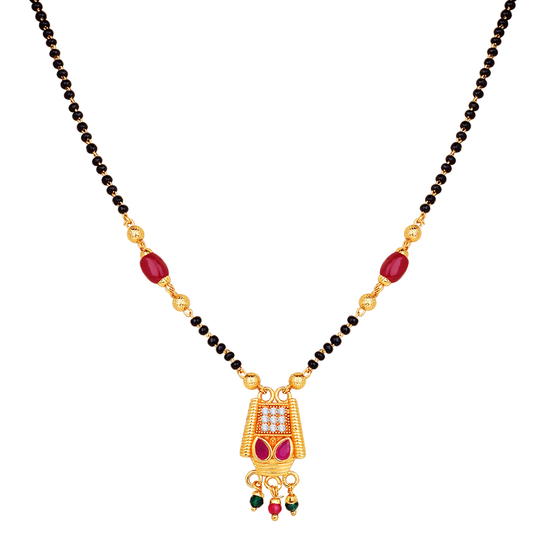 Adorable Black Beaded Chain Traditional Mangalsutra / Tanmaniya