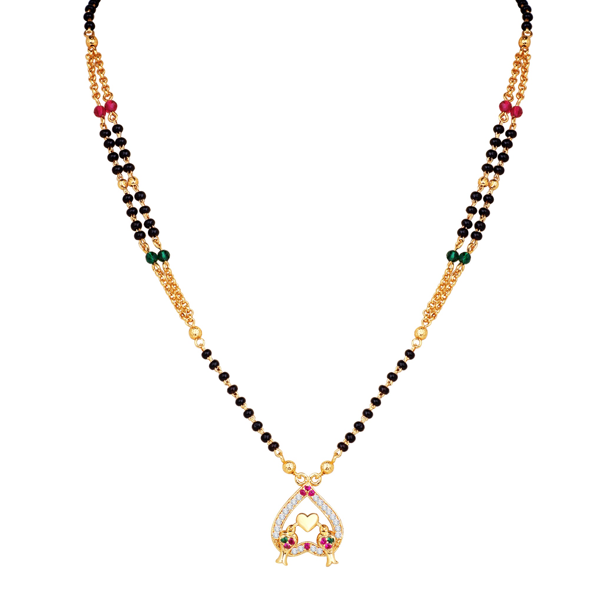 Traditional black on sale beads mangalsutra