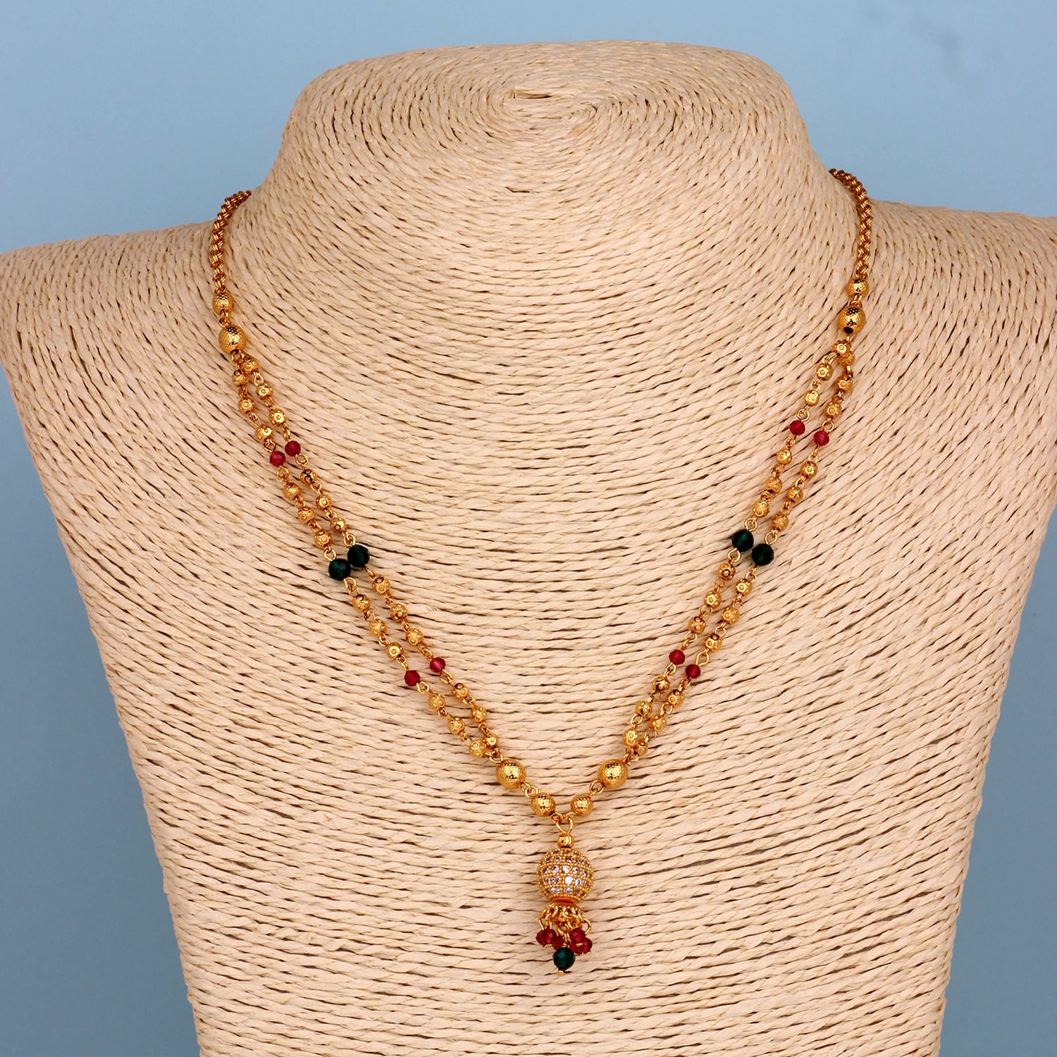 Adorable Black Beaded Chain Traditional Mangalsutra / Tanmaniya
