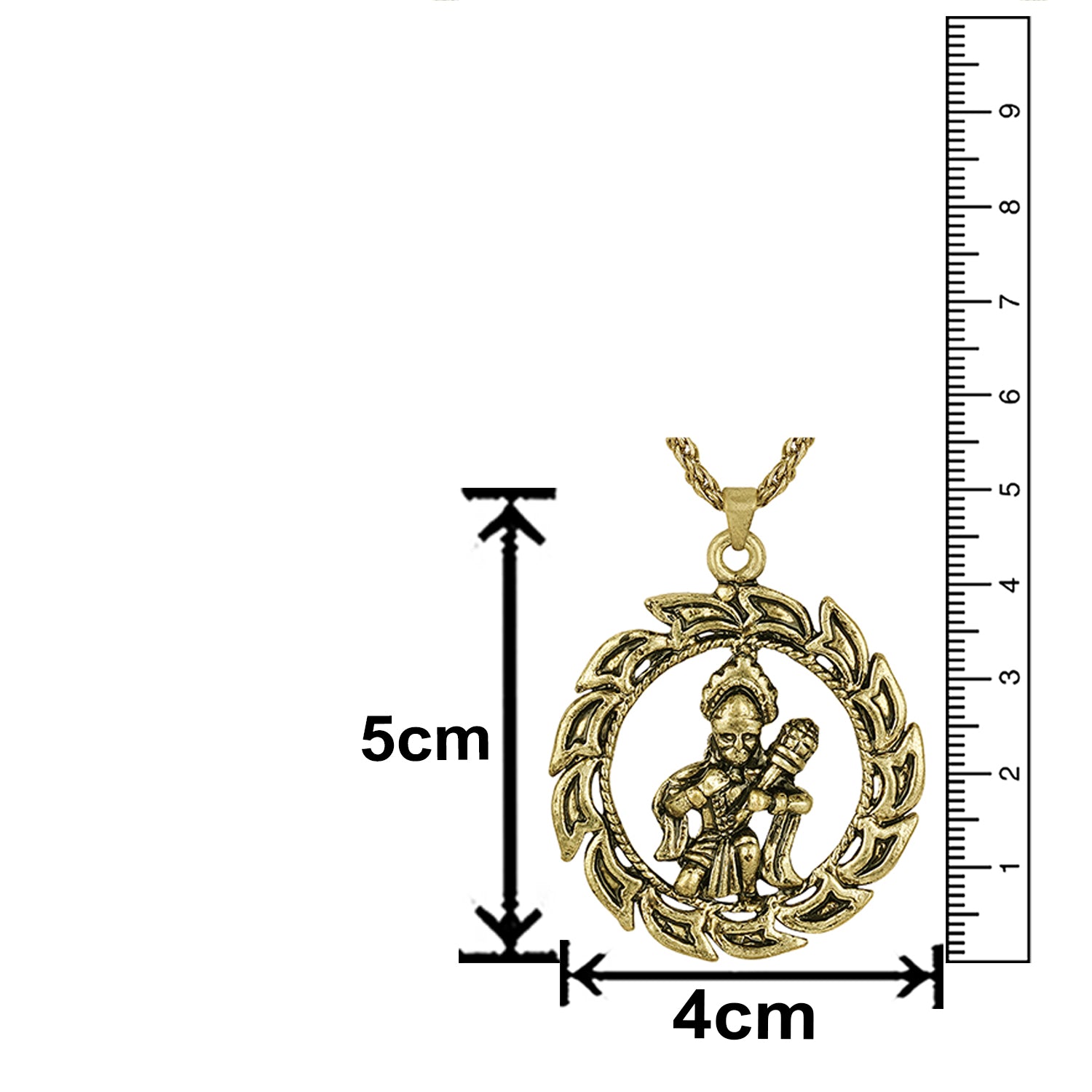 Hanuman Pendant with Chain