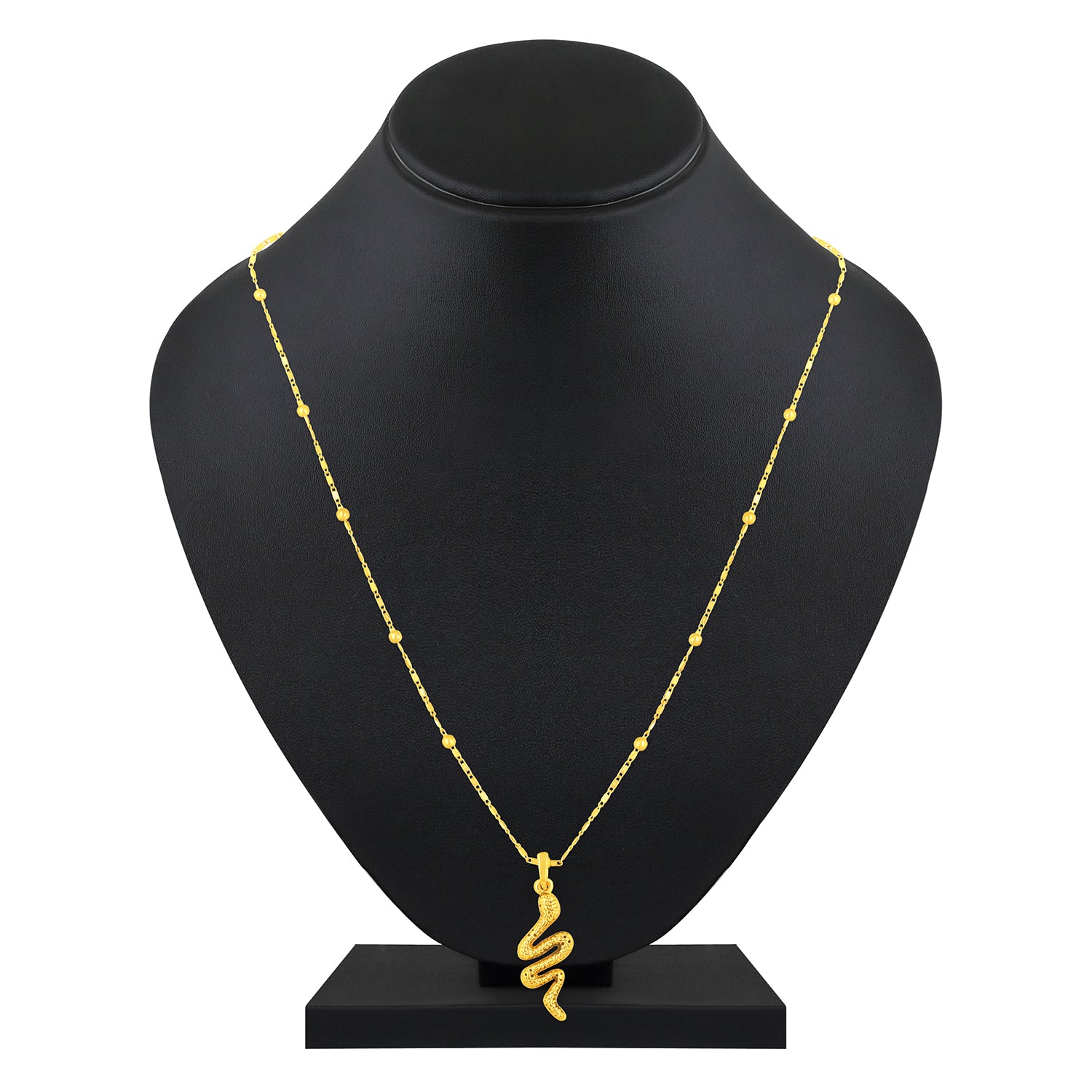 Snake Shaped Pendant Necklace