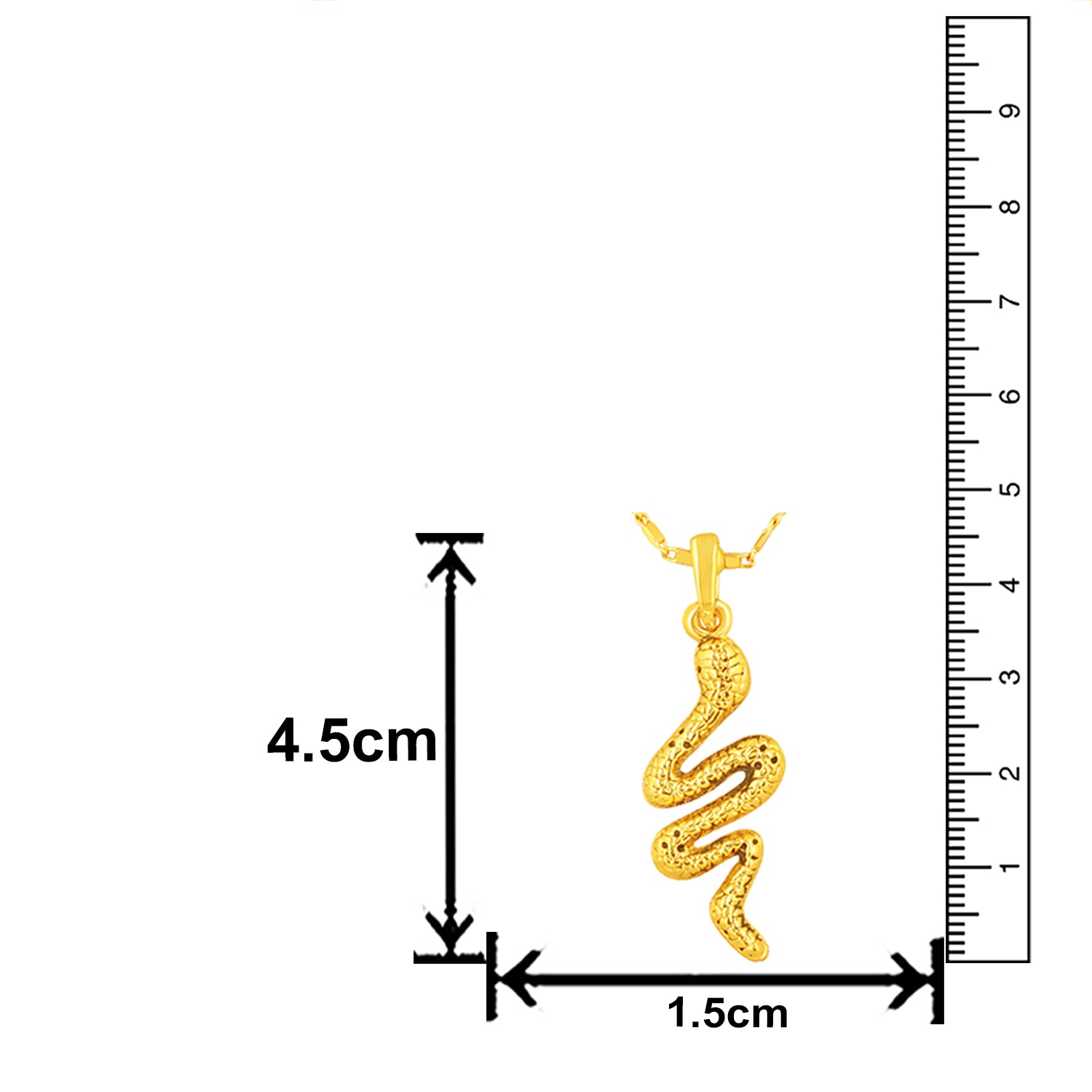 Snake Shaped Pendant Necklace