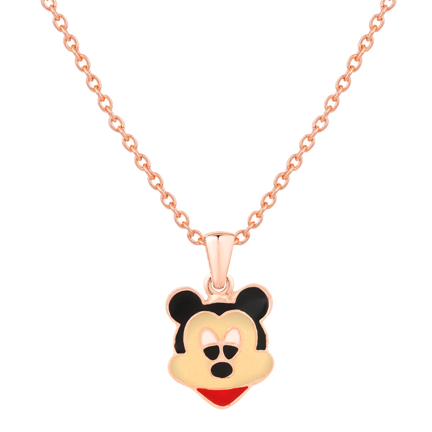 Cartoon Meenakari Work Enamel Pendant with Chain for Kids
