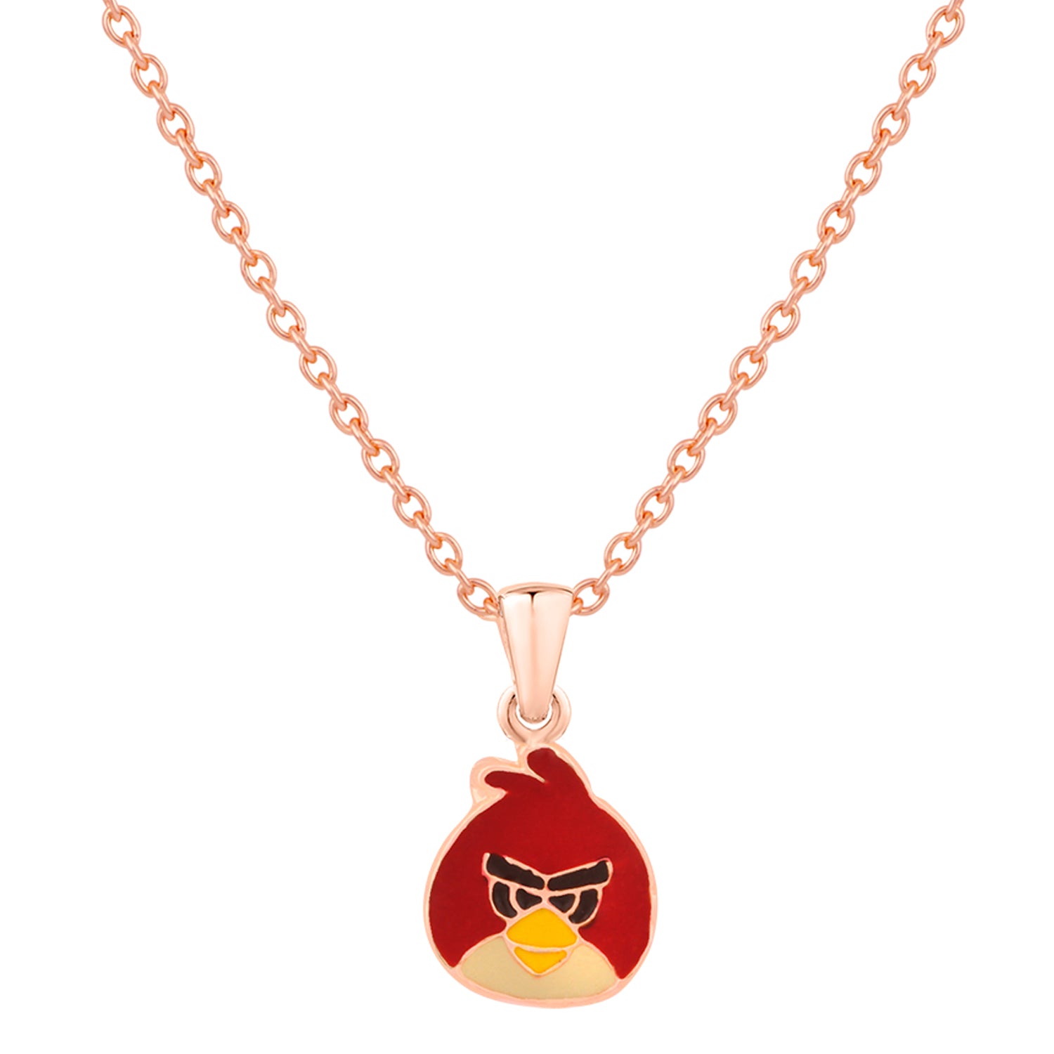 Cartoon Meenakari Work Enamel Pendant with Chain for Kids