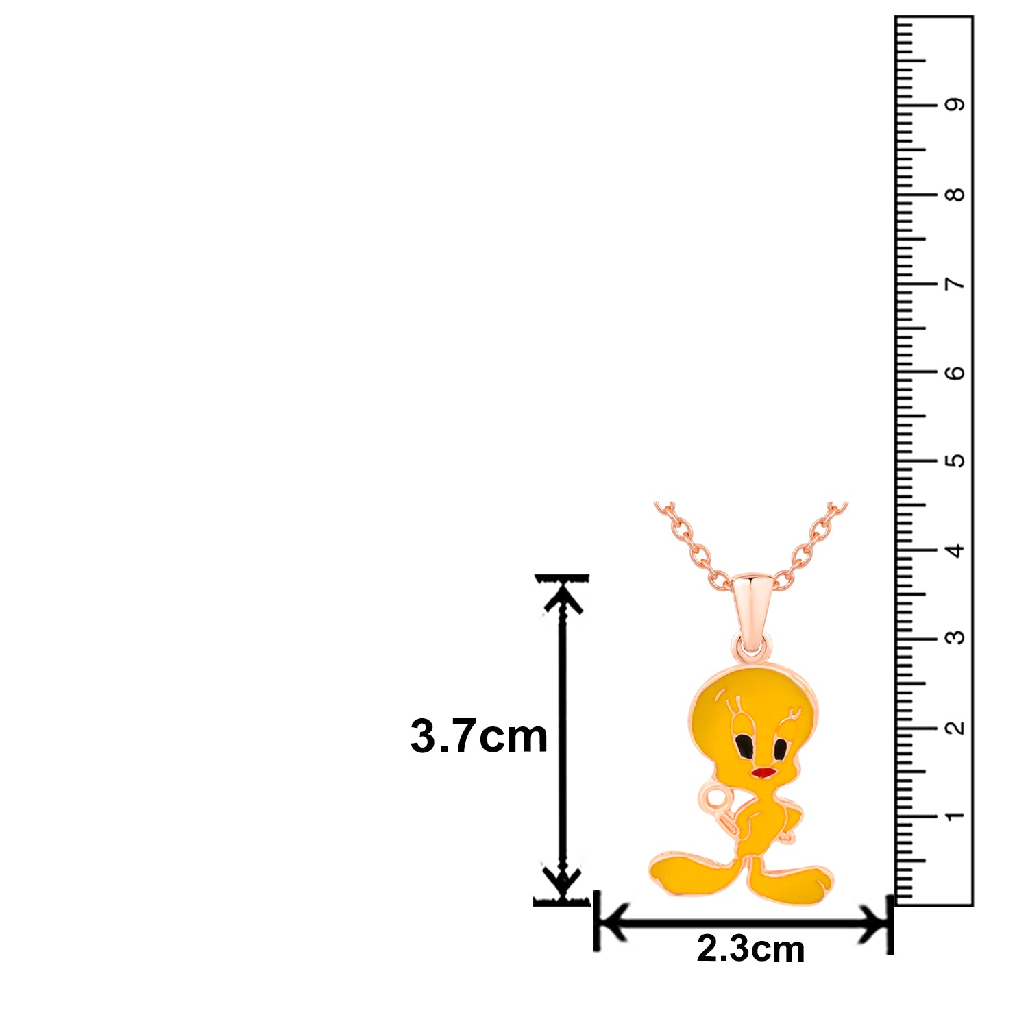 Cartoon Meenakari Work Enamel Pendant with Chain for Kids Childerns