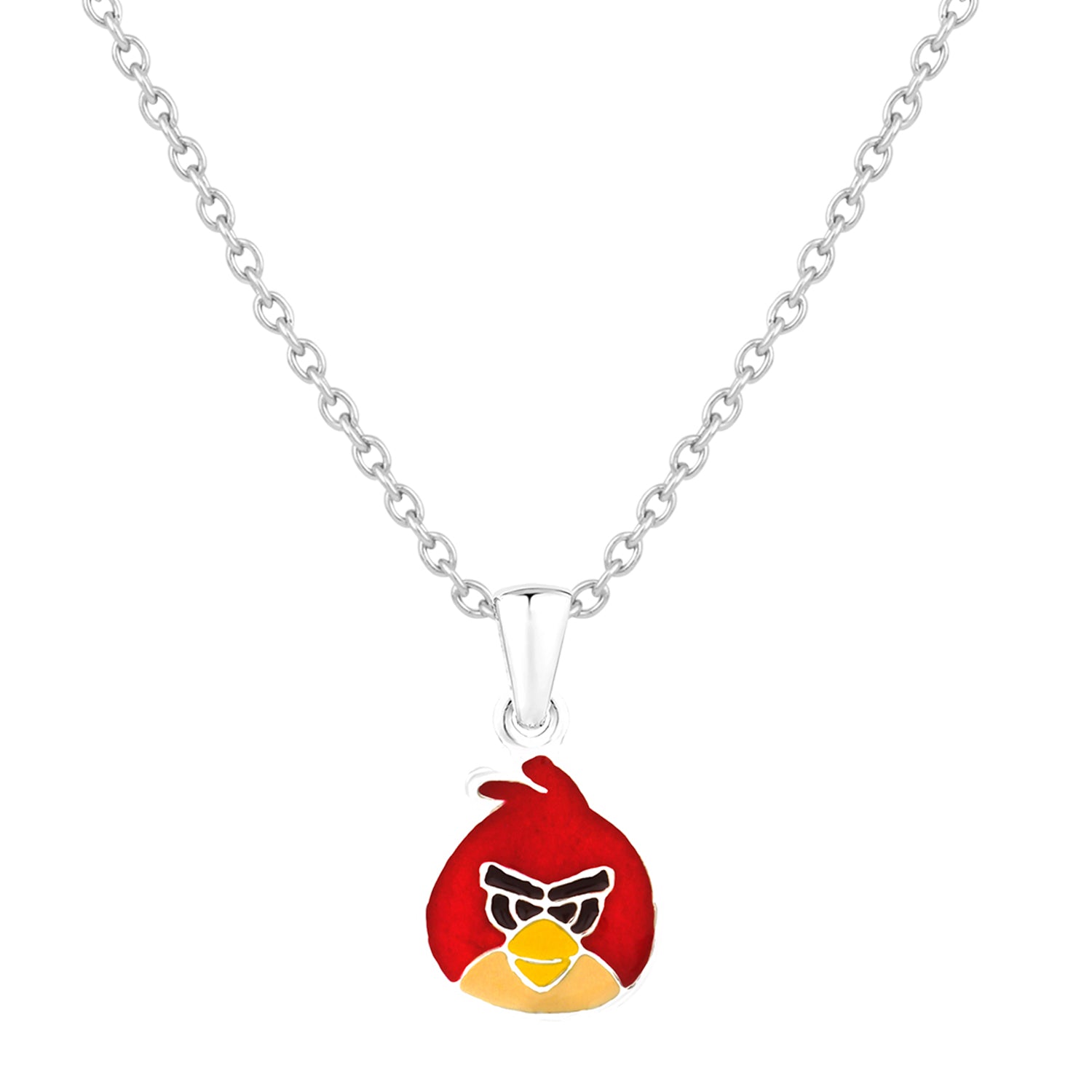 Cartoon Meenakari Work Enamel Pendant with Chain for Kids
