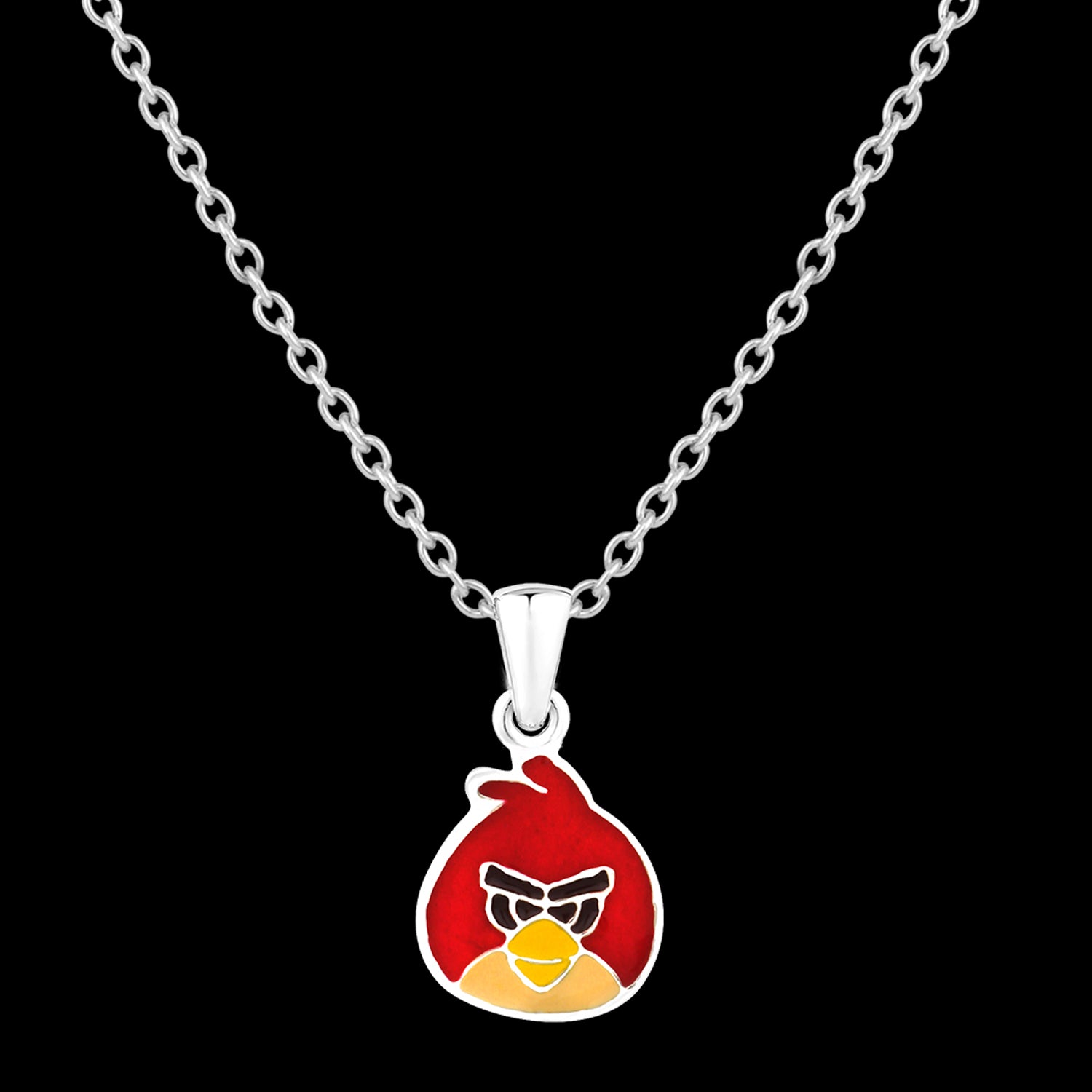 Cartoon Meenakari Work Enamel Pendant with Chain for Kids