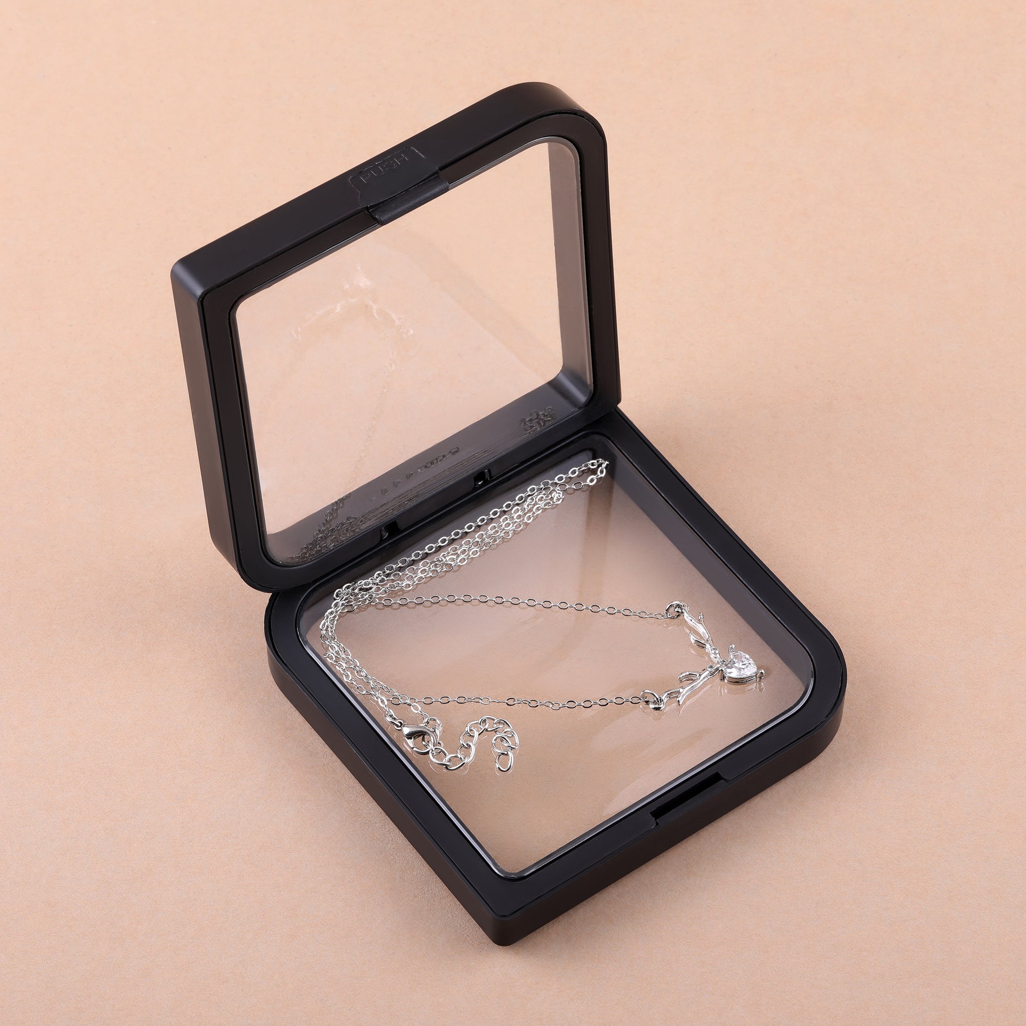 Deer Heart Pendant with Chain