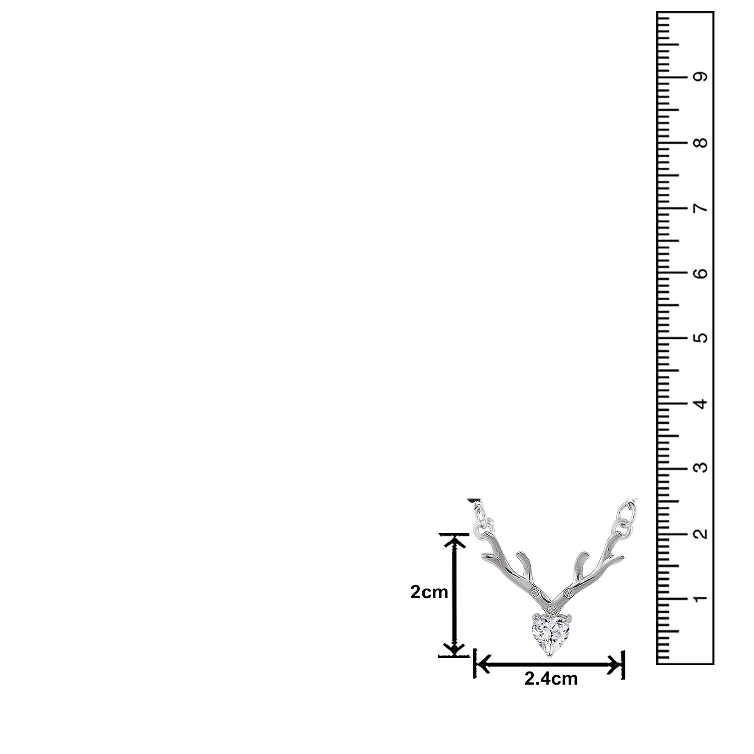 Deer Heart Shaped Mangalsutra Necklace