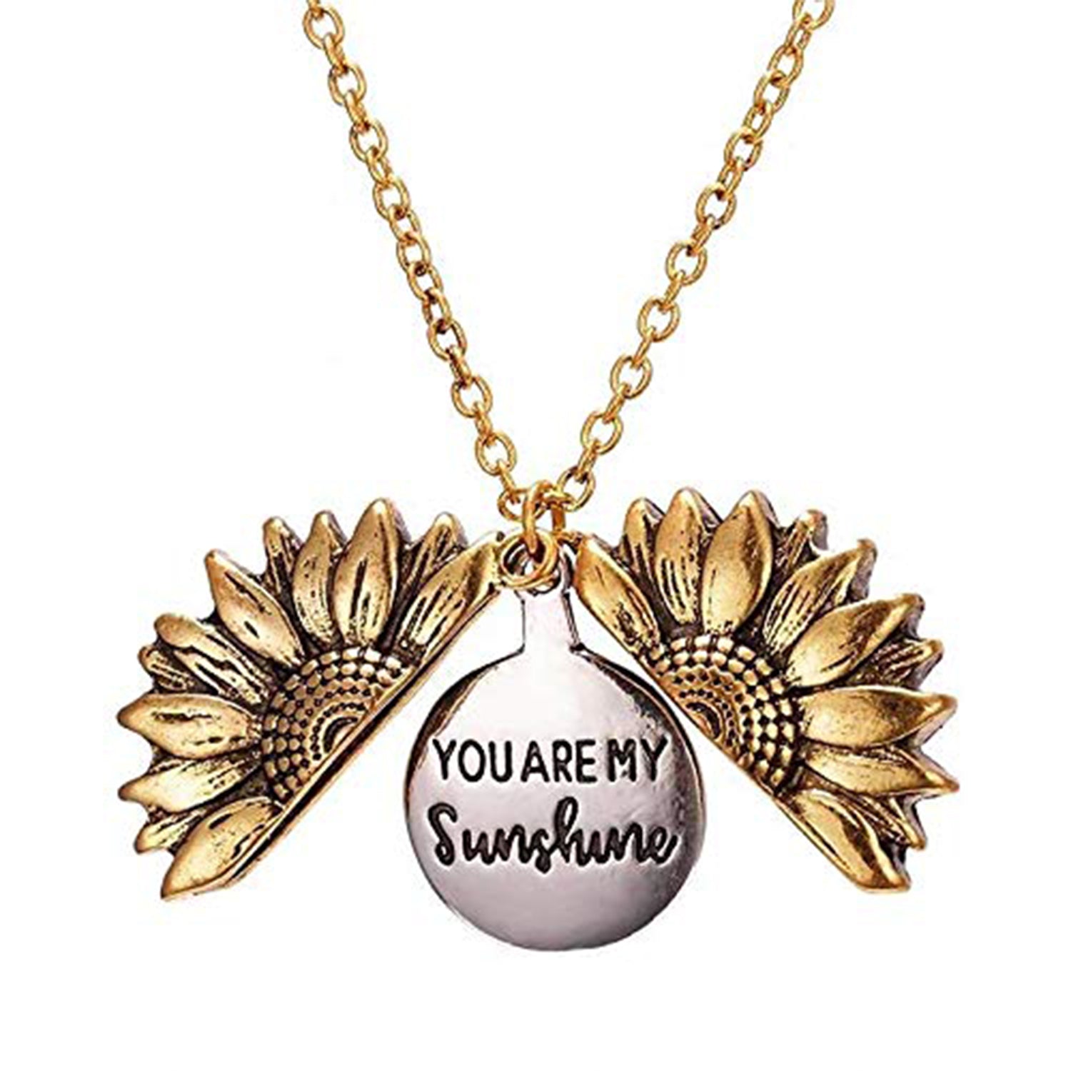 You Are My Sunshine Engraved Inspirational Necklace