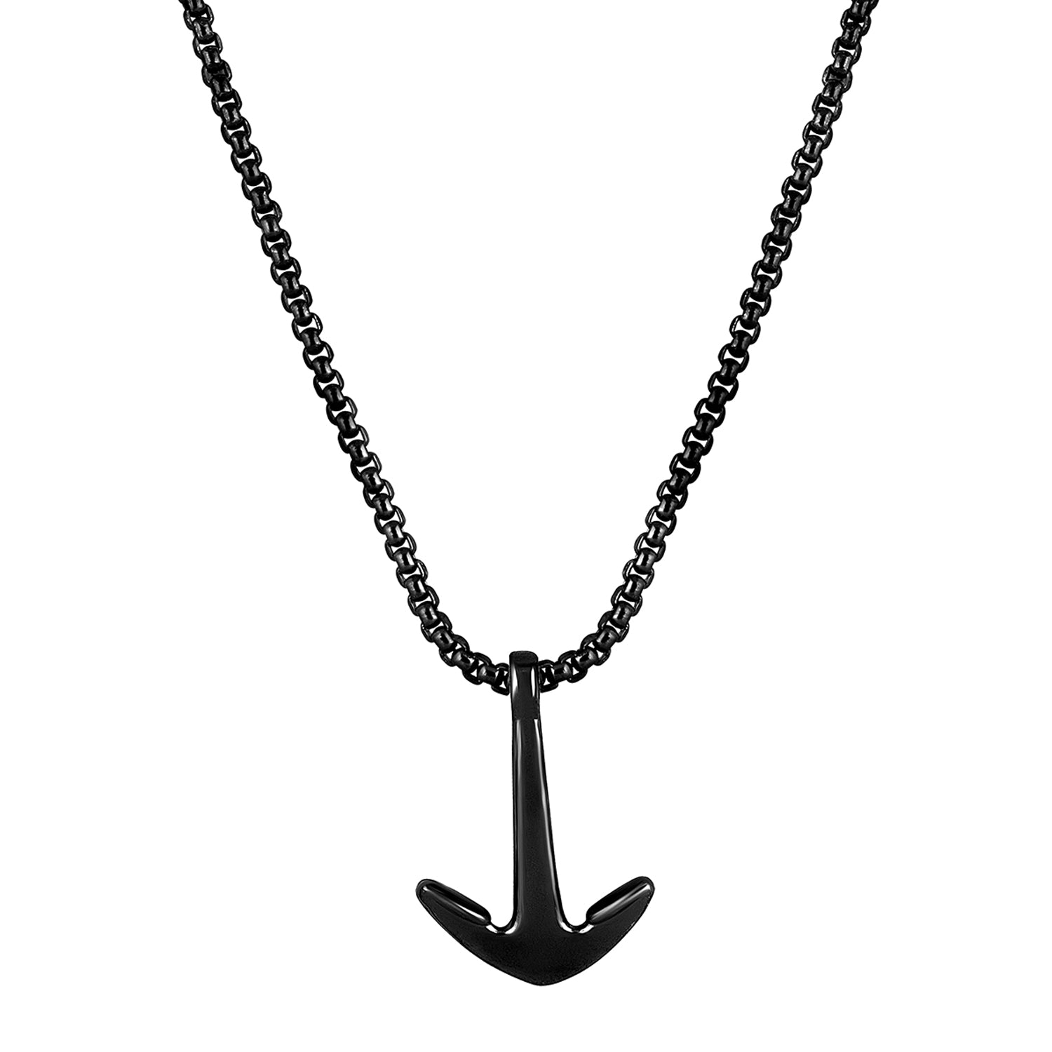 Ship Anchor Pendant Unisex Pendant with Box Chain