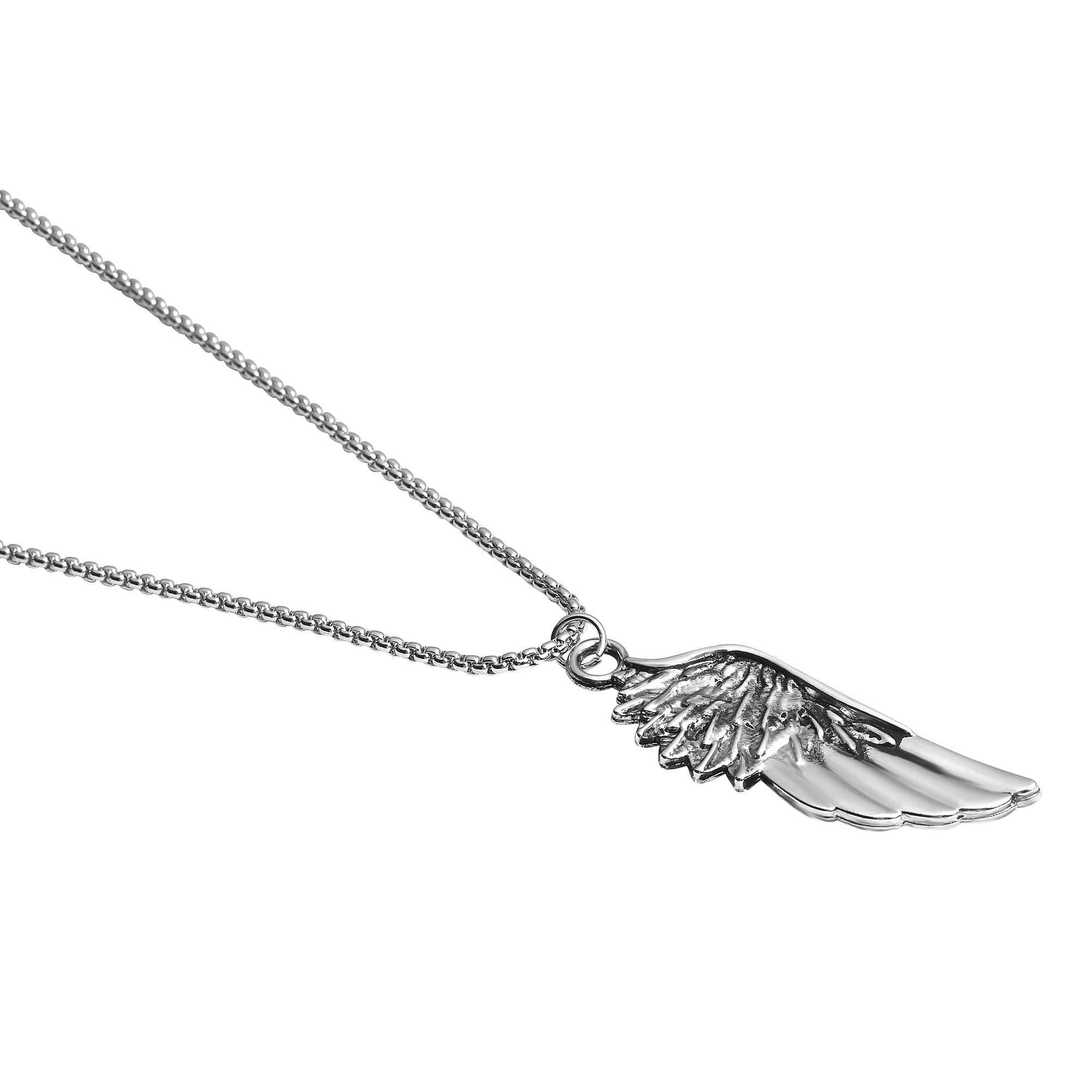 Hip Hop Wing Necklace Angel Wings-Shaped Necklace Pendant