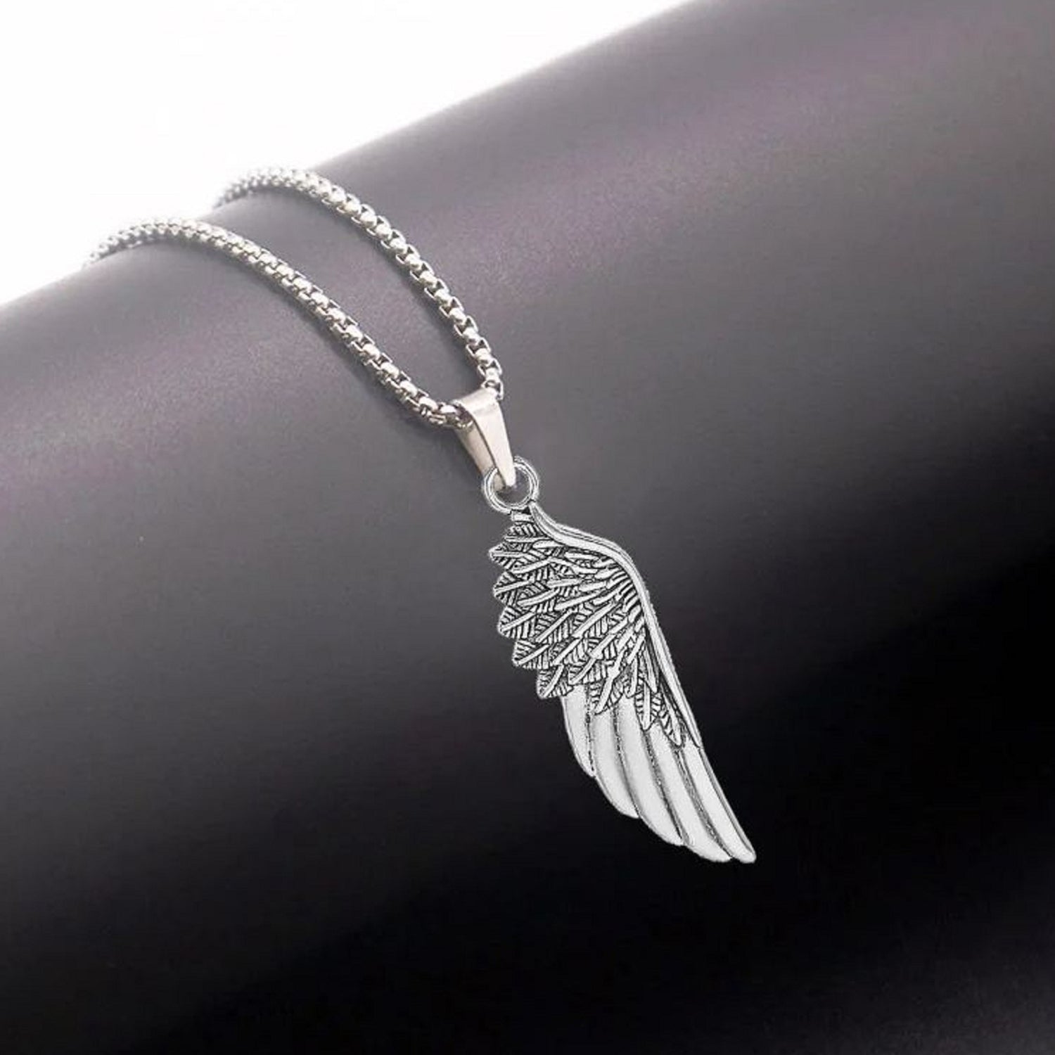 Hip Hop Wing Necklace Angel Wings-Shaped Necklace Pendant