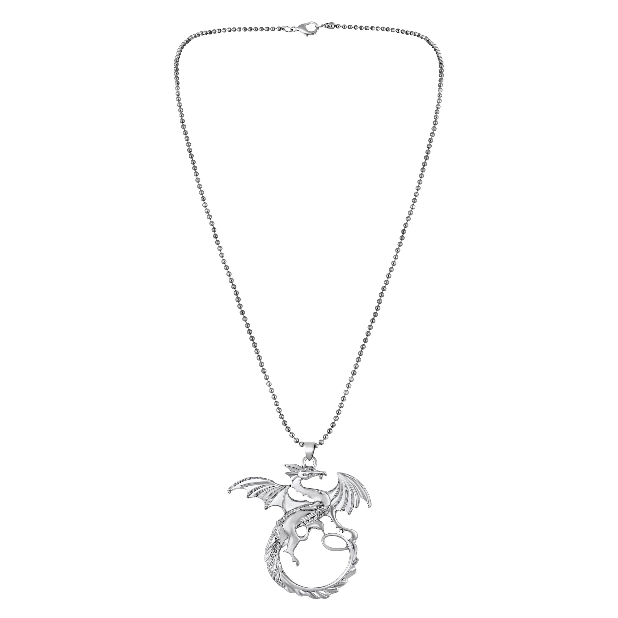 Dragon Shaped Pendant Locket Necklace