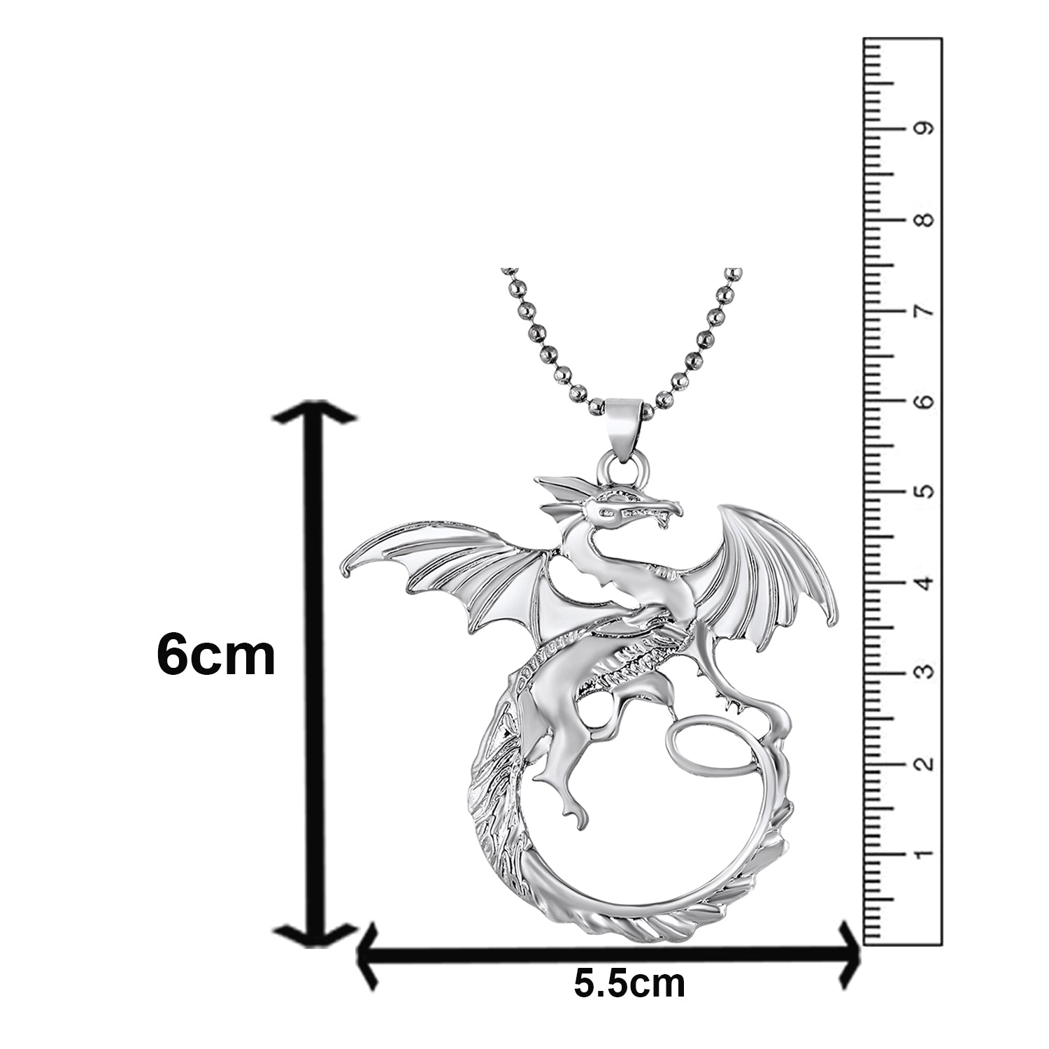 Dragon Shaped Pendant Locket Necklace
