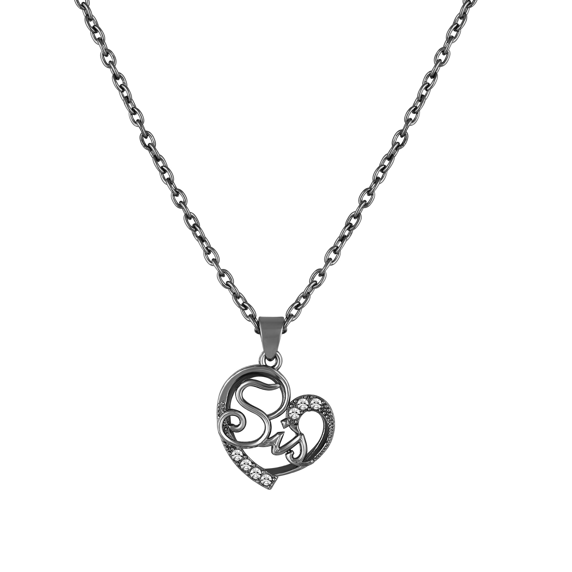 Love You Sis Heart Pendant