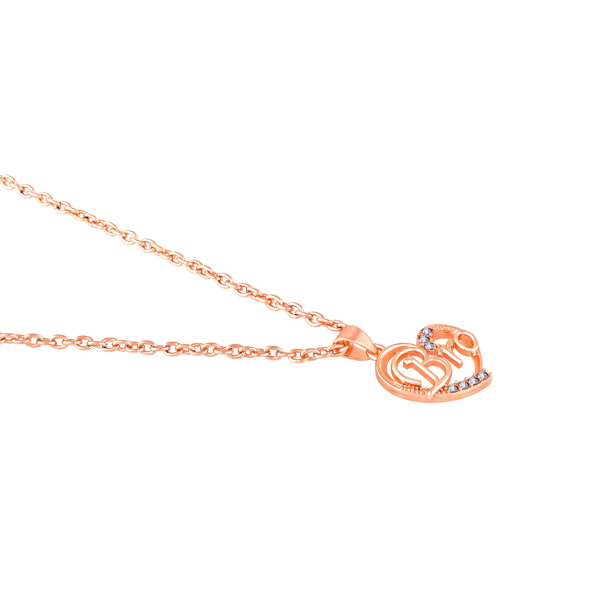 Love You Bro Heart Pendant