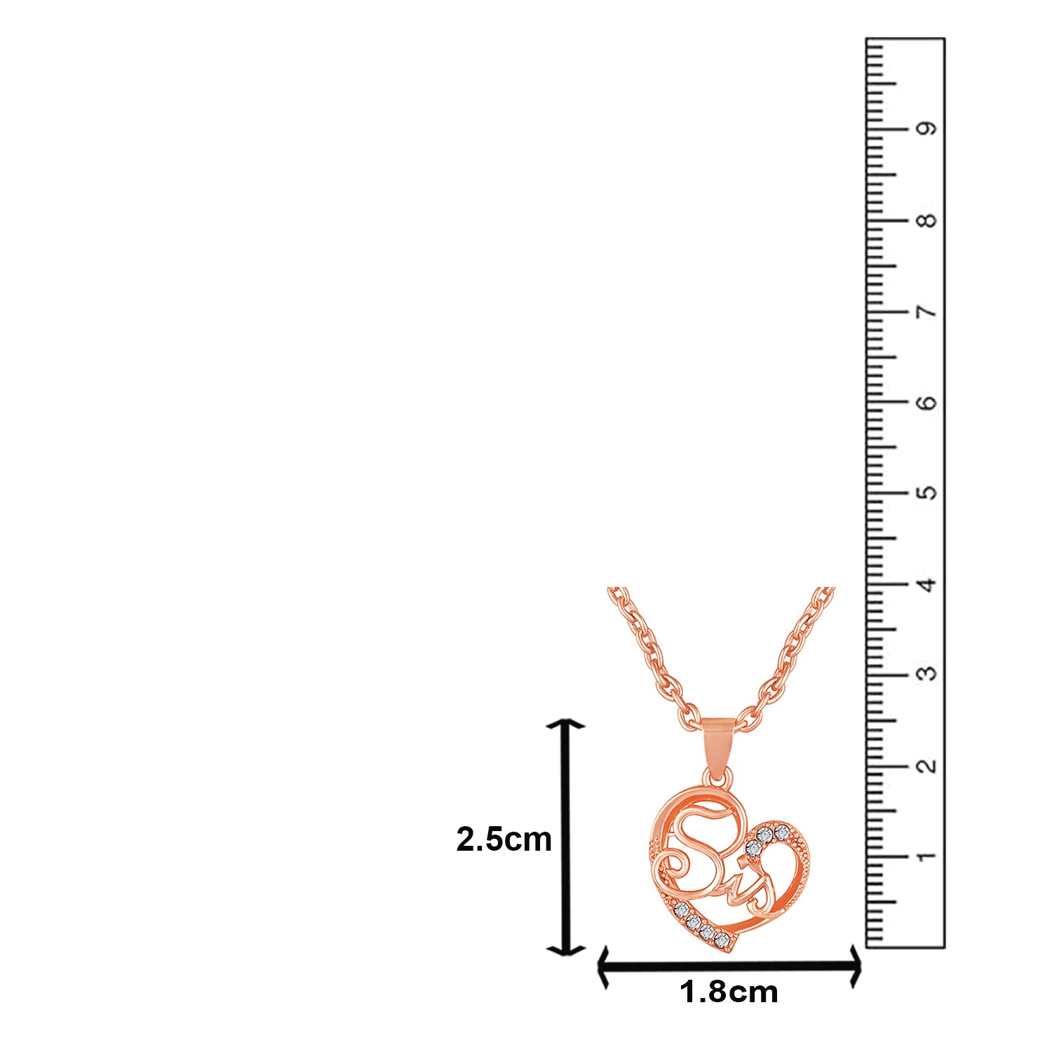 Love You Sis Heart Pendant