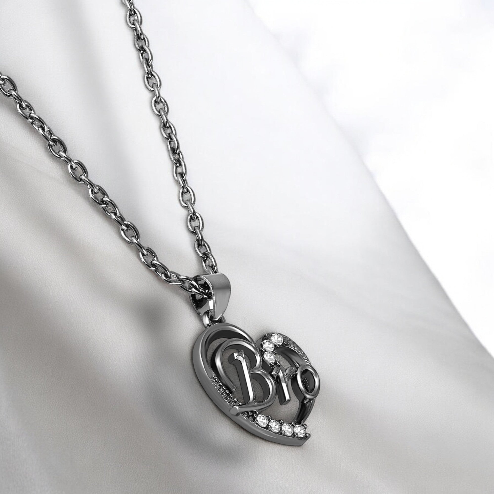 Love You Bro Heart Pendant