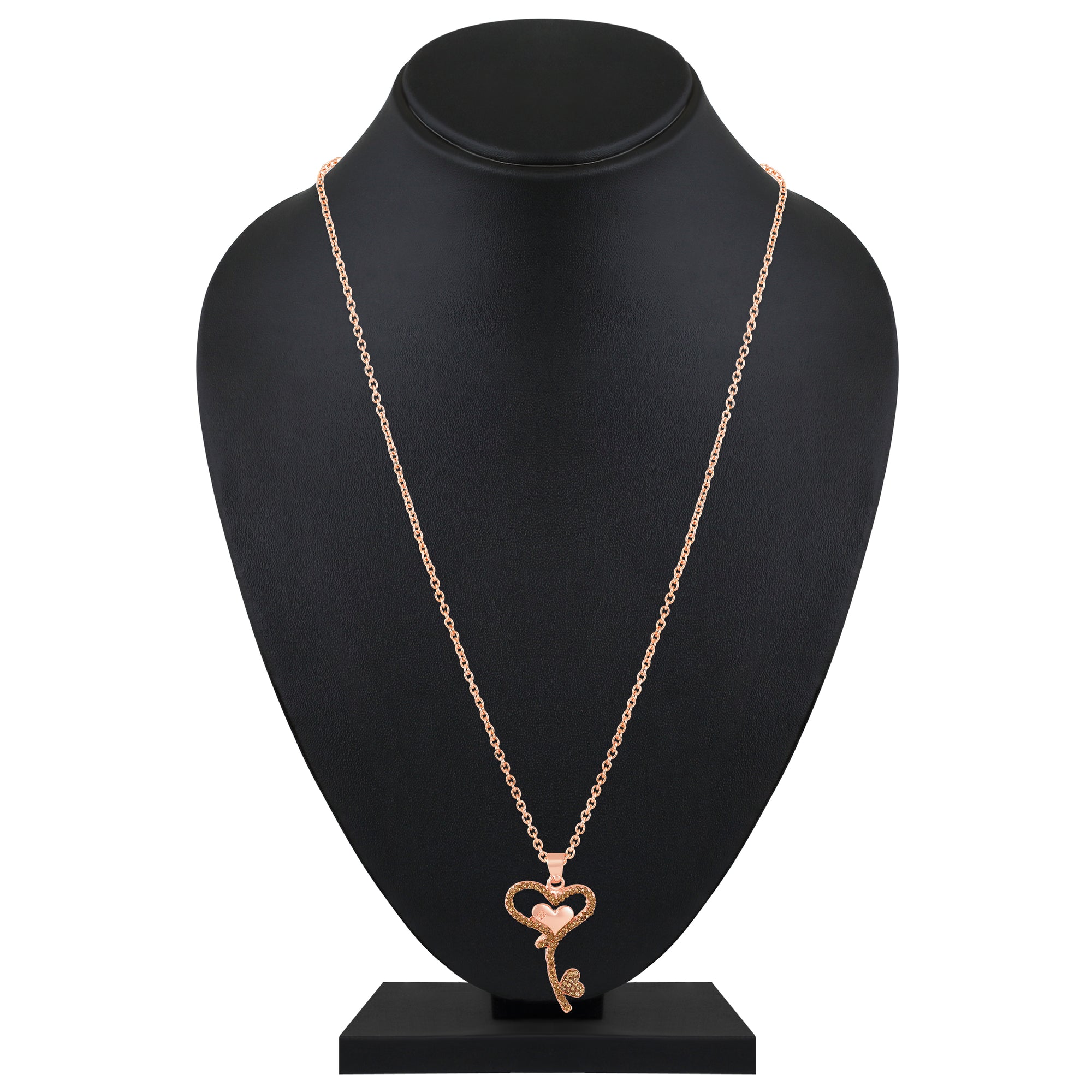 Heart and Key Pendant Necklace