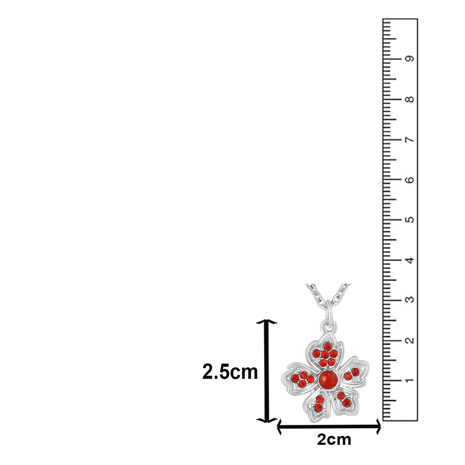 Small and Delicate Flower Pendant with Chain