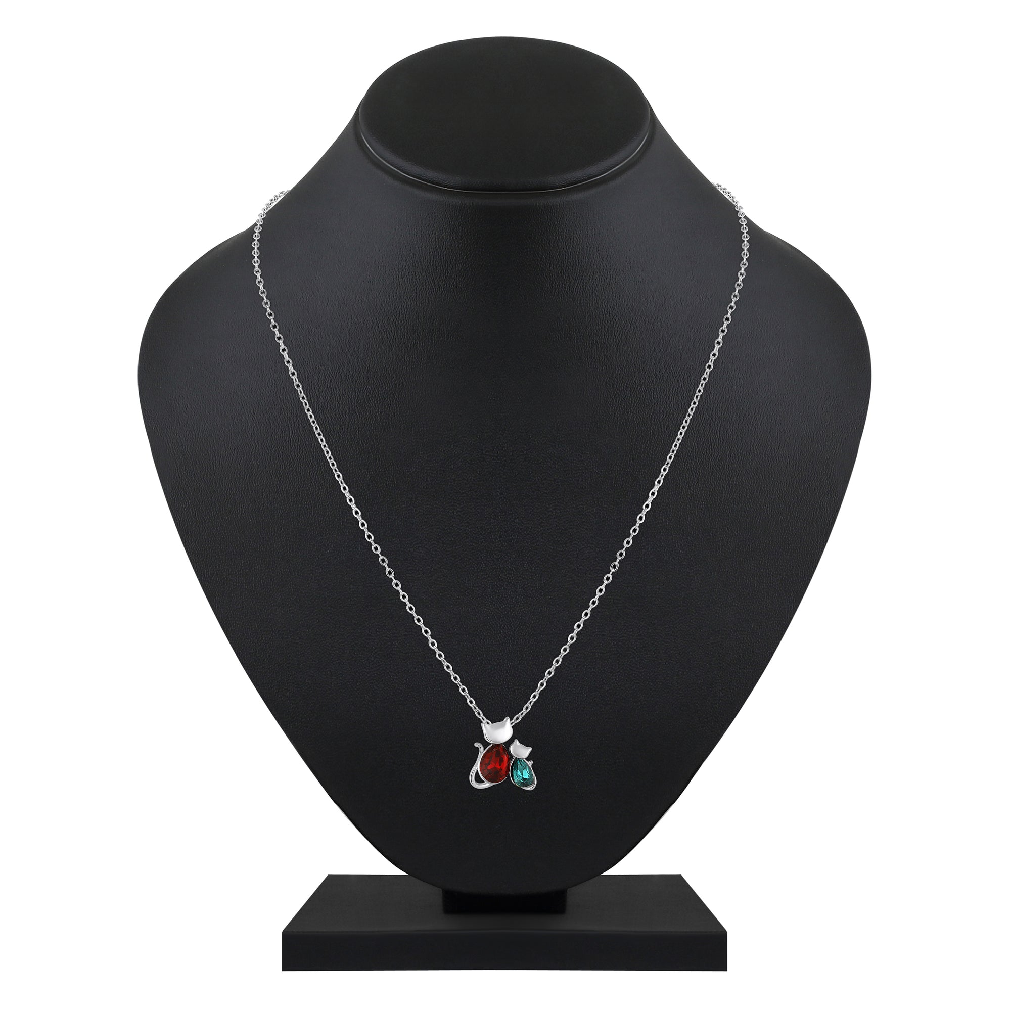 Vintage Cat-Shaped Pendant with Chain