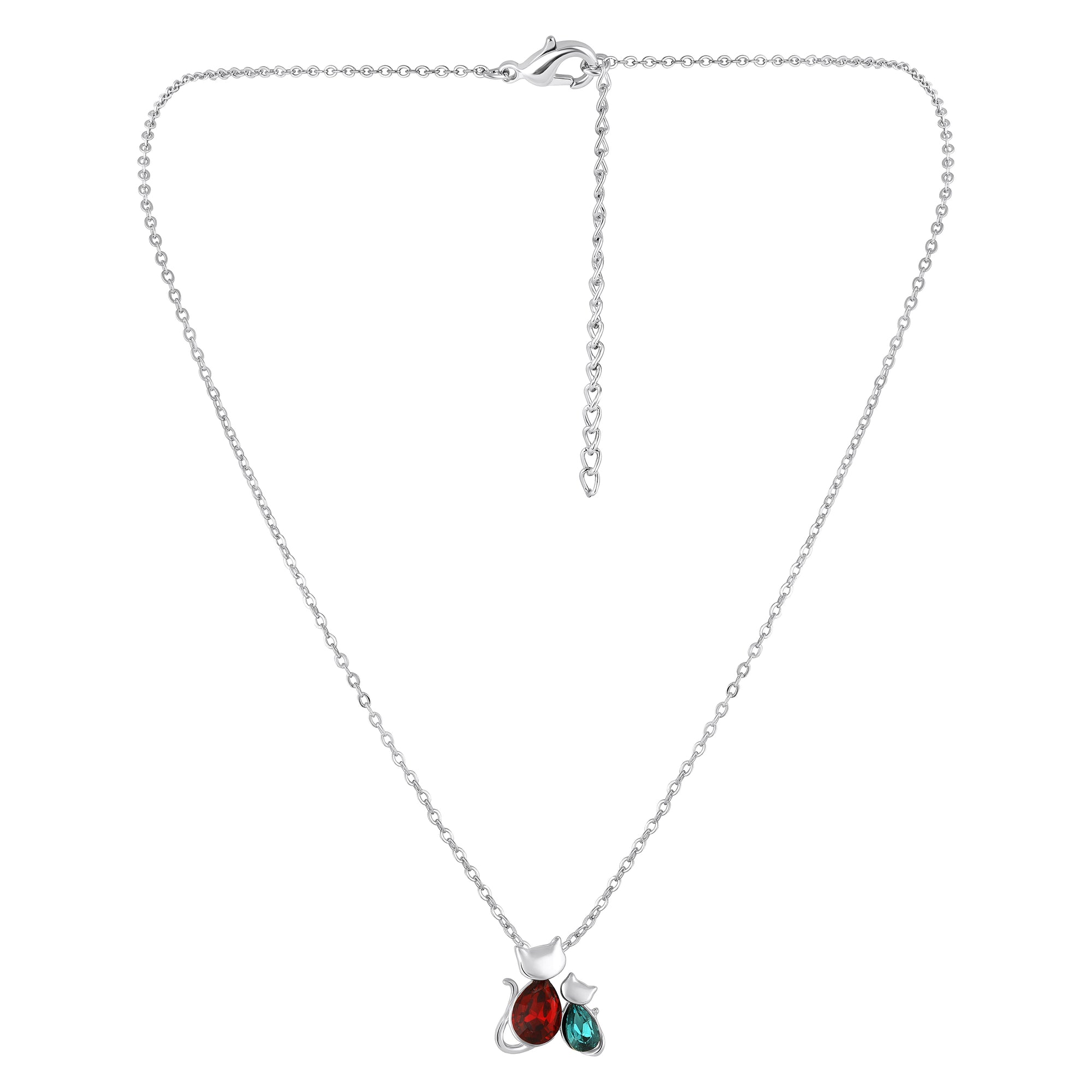 Vintage Cat-Shaped Pendant with Chain