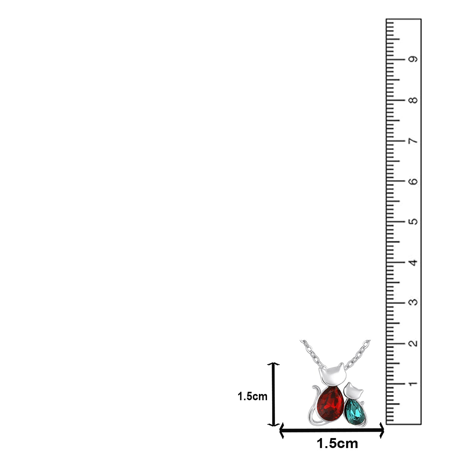 Vintage Cat-Shaped Pendant with Chain