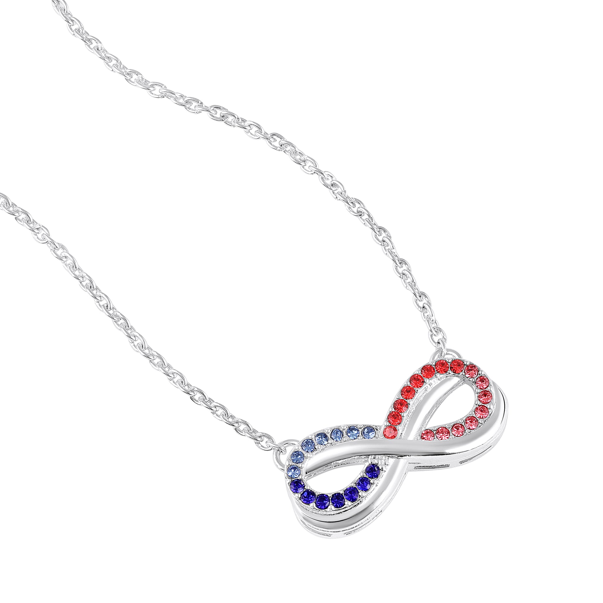 Elegant Rose Gold Infinity Pendant Necklace