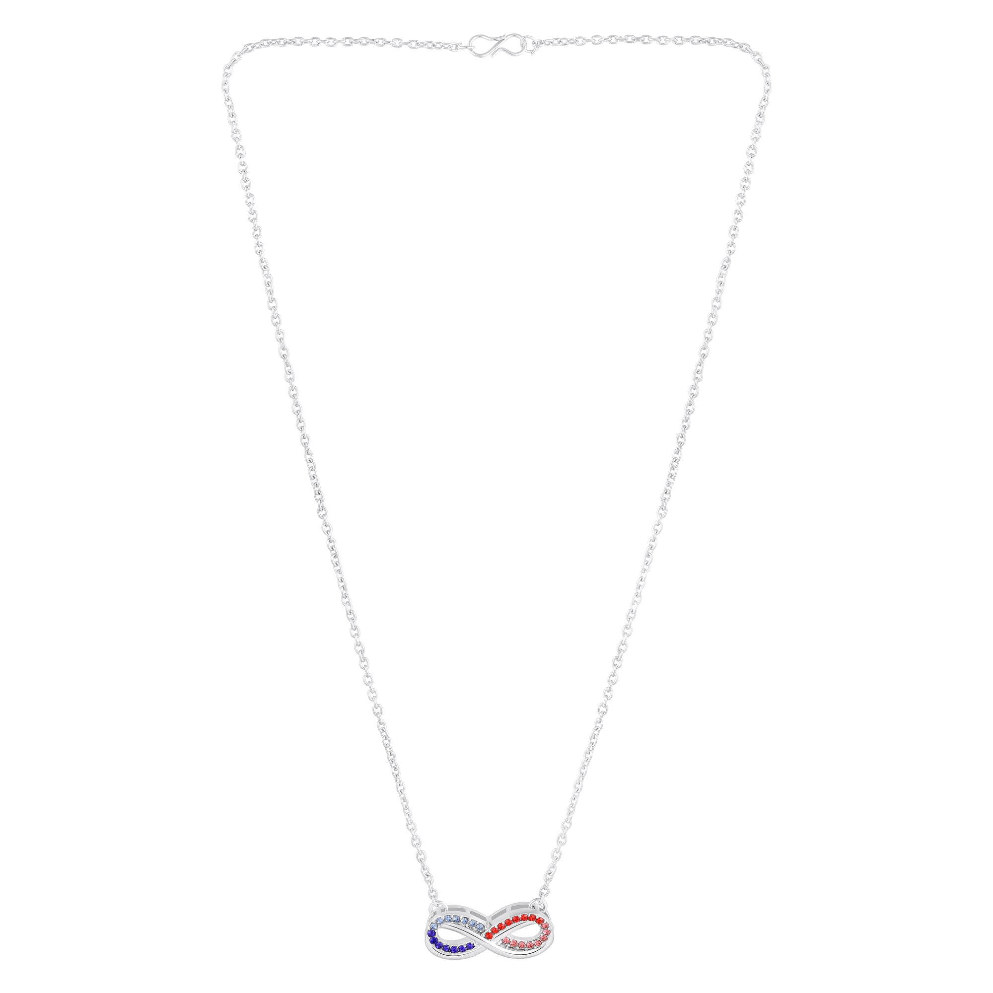 Elegant Rose Gold Infinity Pendant Necklace