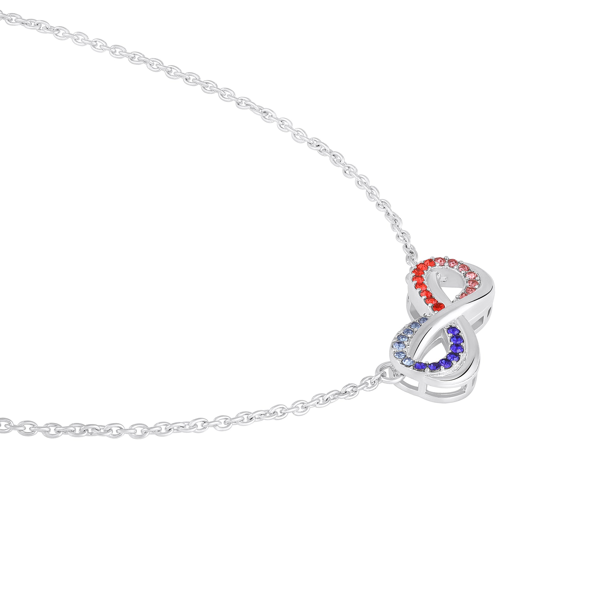 Elegant Rose Gold Infinity Pendant Necklace