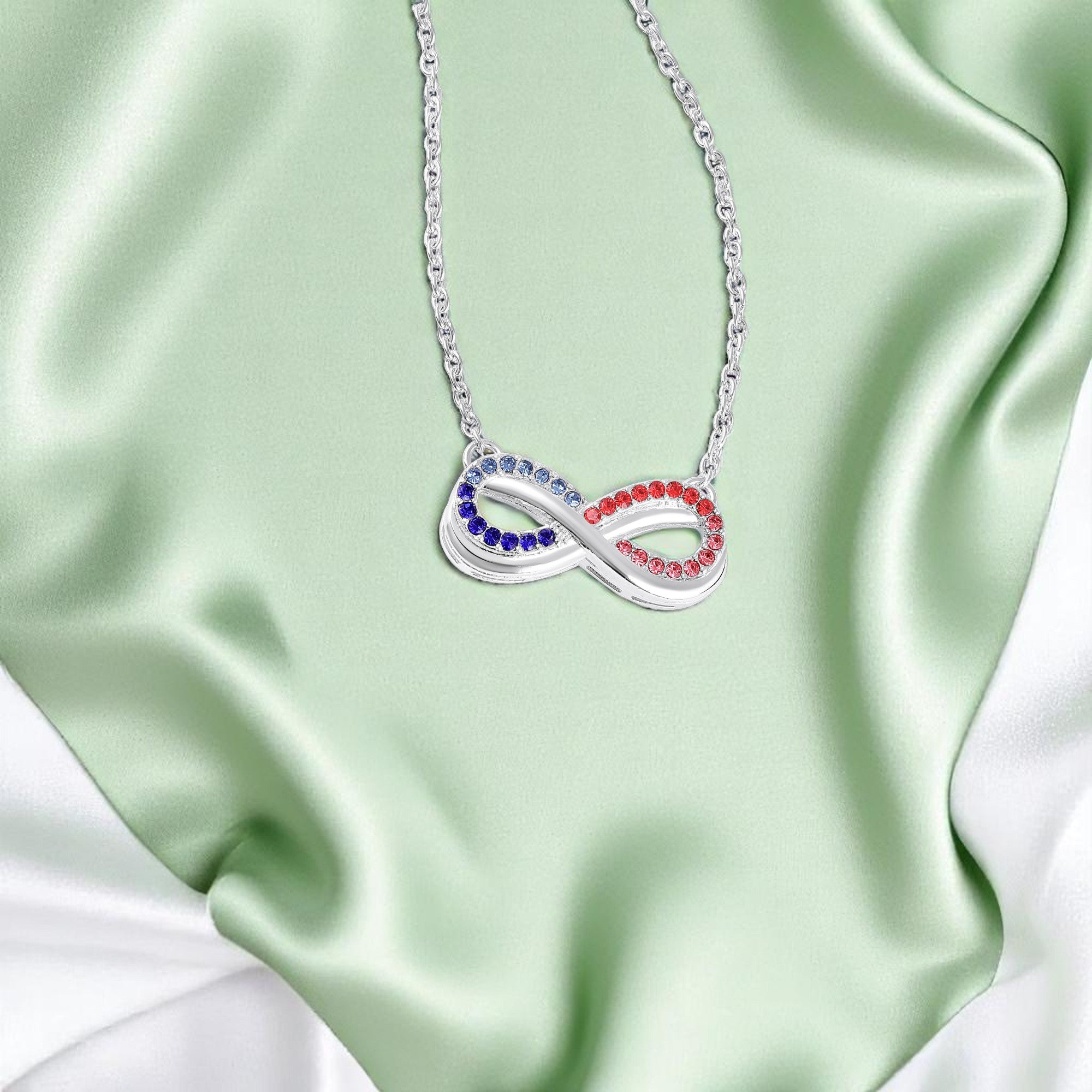 Elegant Rose Gold Infinity Pendant Necklace