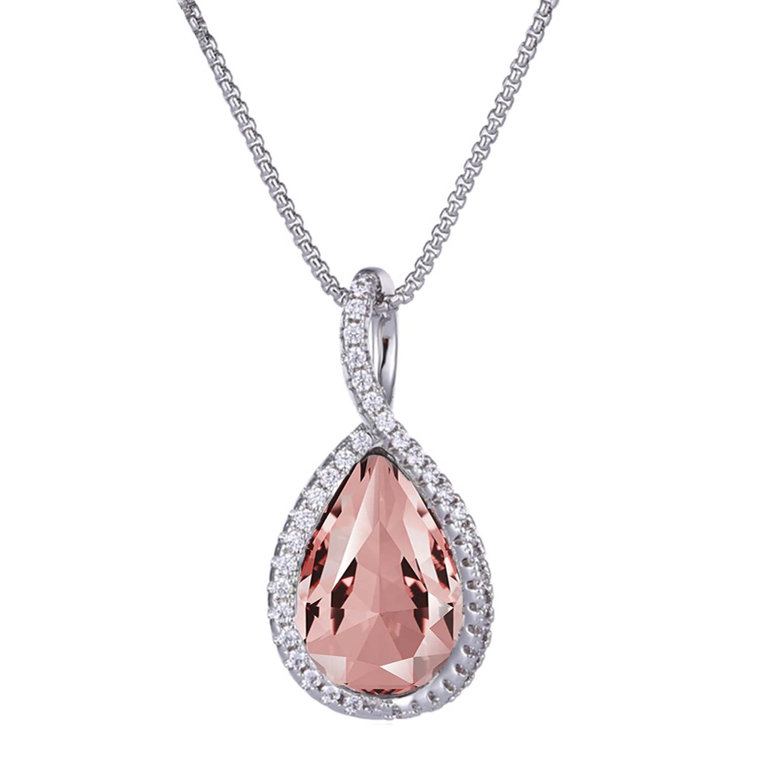 Valentine Collection Montana Blue Solitaire Cubic Zirconia Pendant