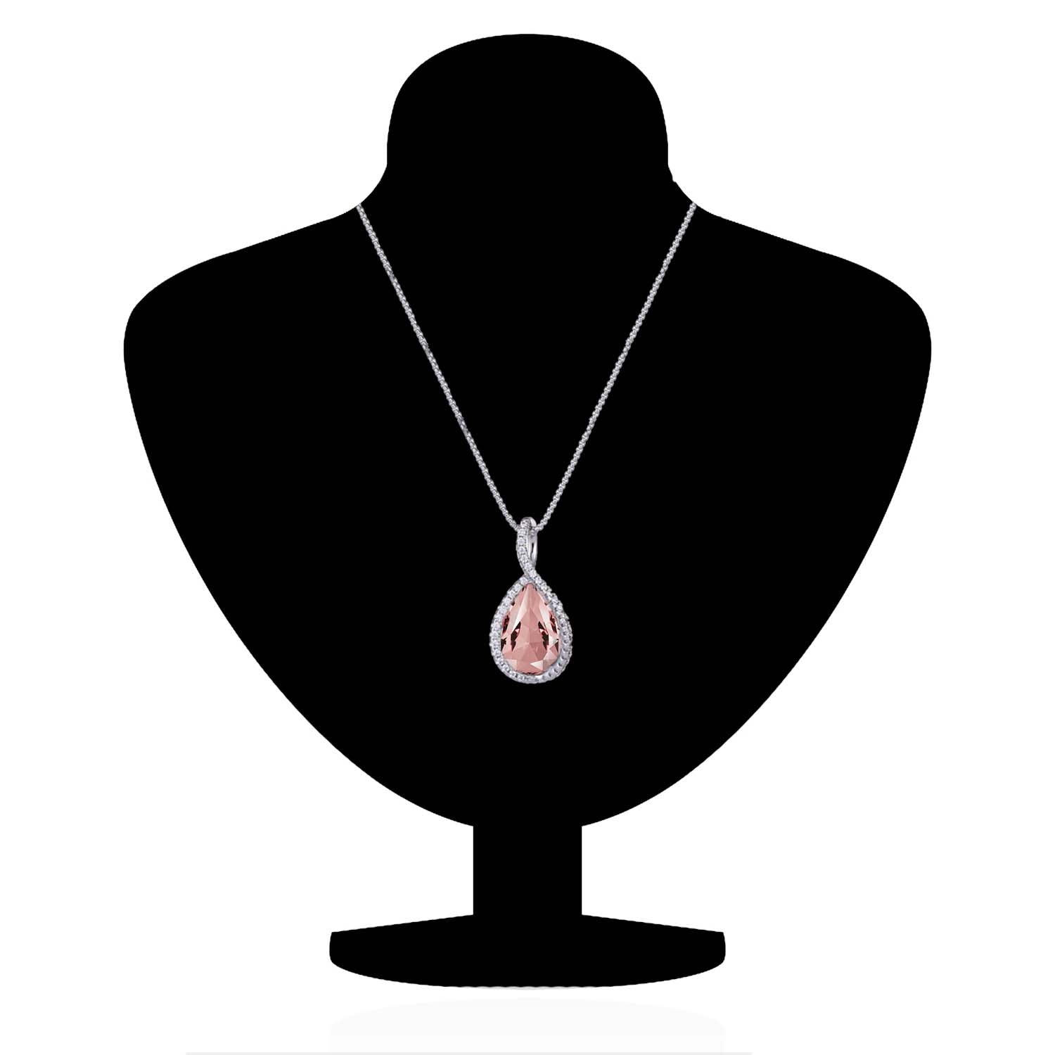 Valentine Collection Montana Blue Solitaire Cubic Zirconia Pendant