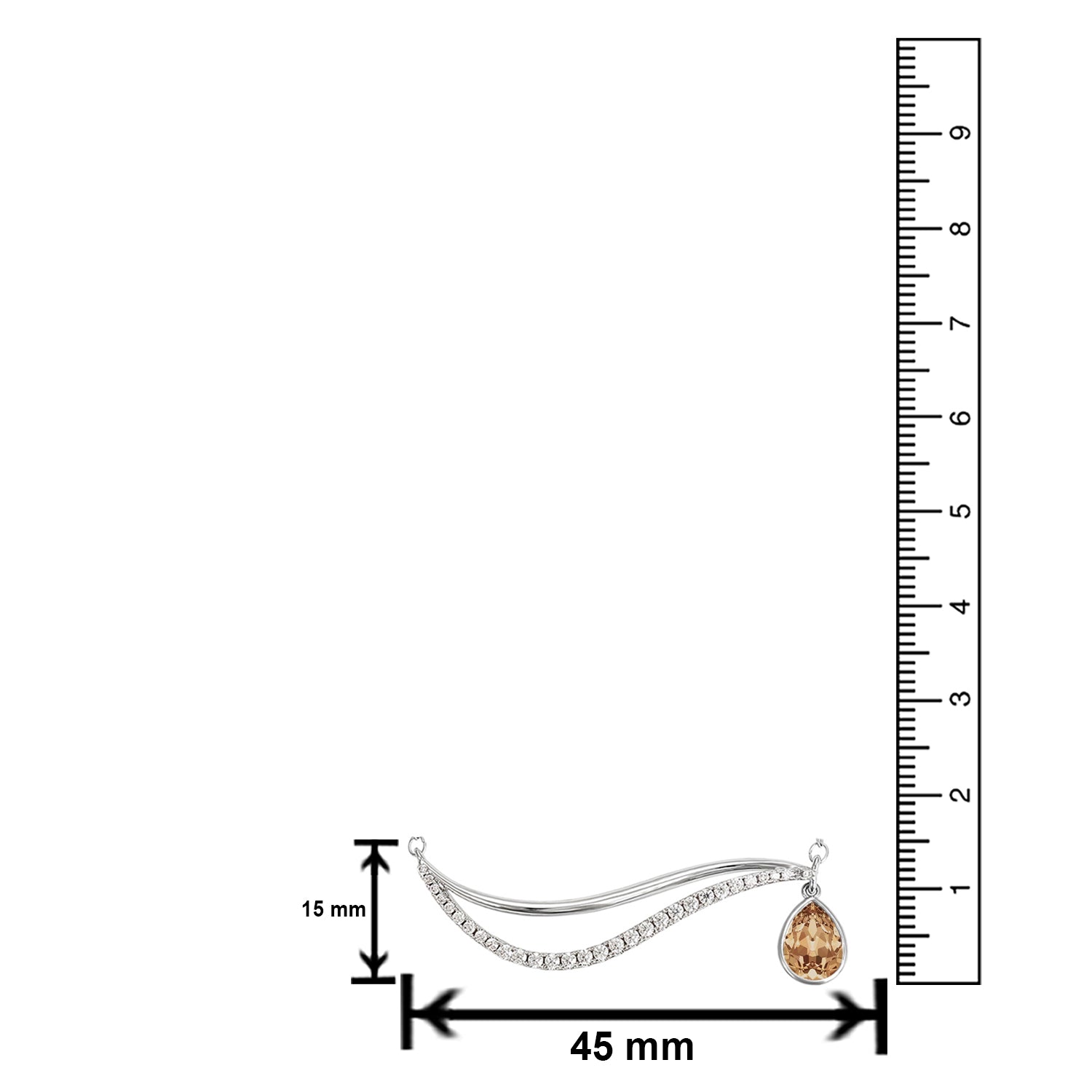 Valentine Cubic Zirconia Pendant Necklace