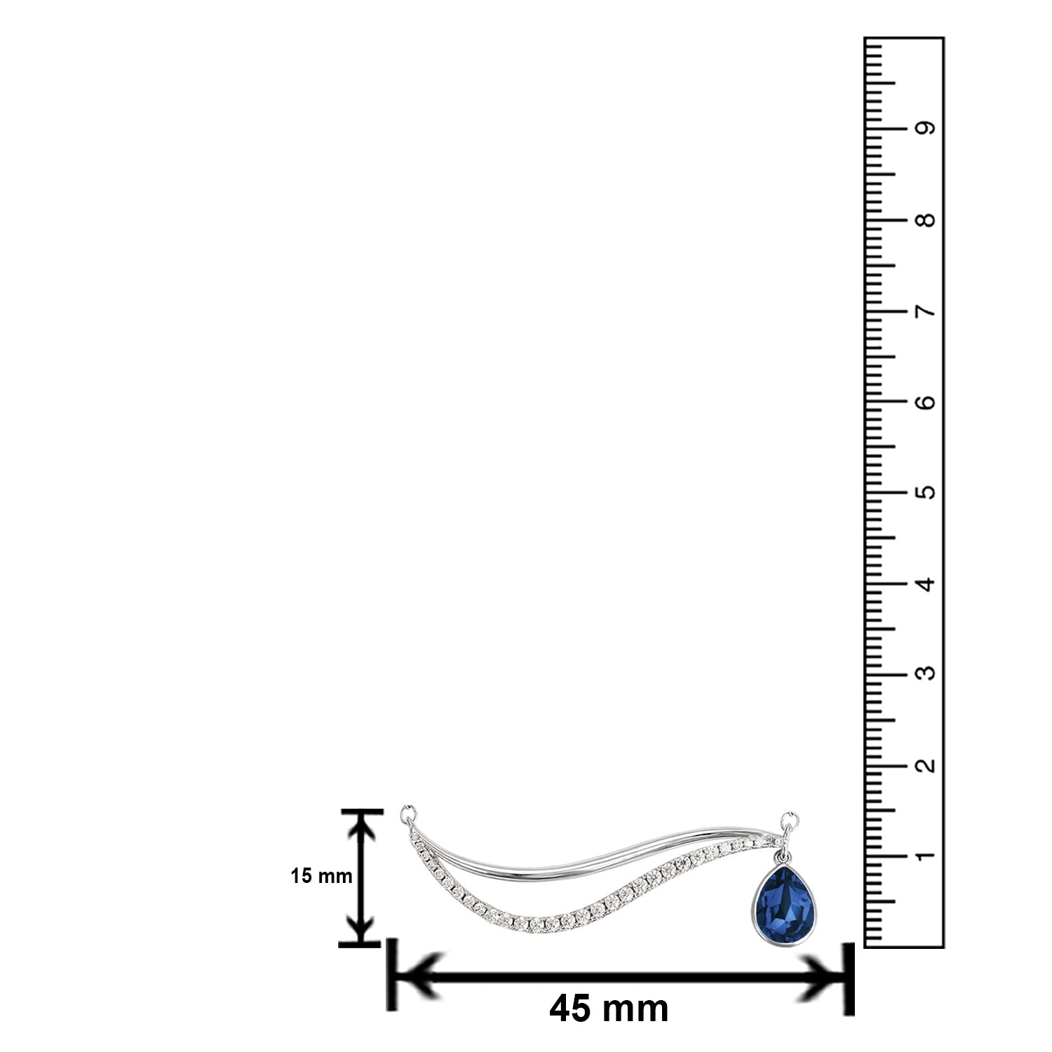 Valentine Cubic Zirconia Pendant Necklace